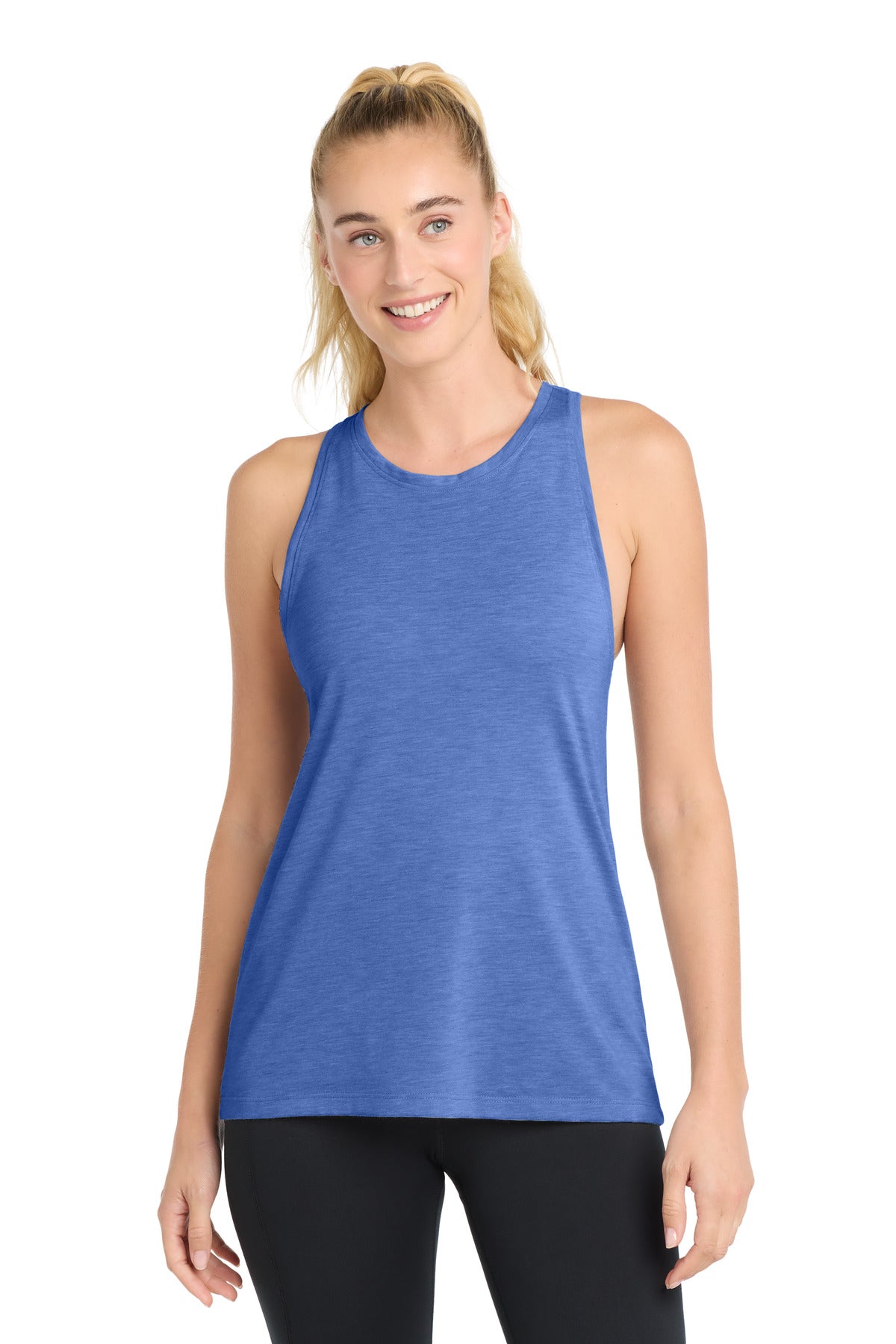 Sport-Tek ?? Women's PosiCharge ?? Tri-Blend Wicking Tank. LST402