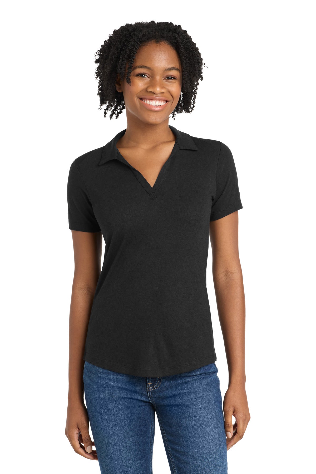 Sport-Tek ?? Women's PosiCharge ?? Tri-Blend Wicking Polo. LST405