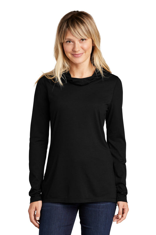 Sport-TekÂ® Women's PosiCharge Â® Tri-Blend Wicking Long Sleeve Hoodie LST406