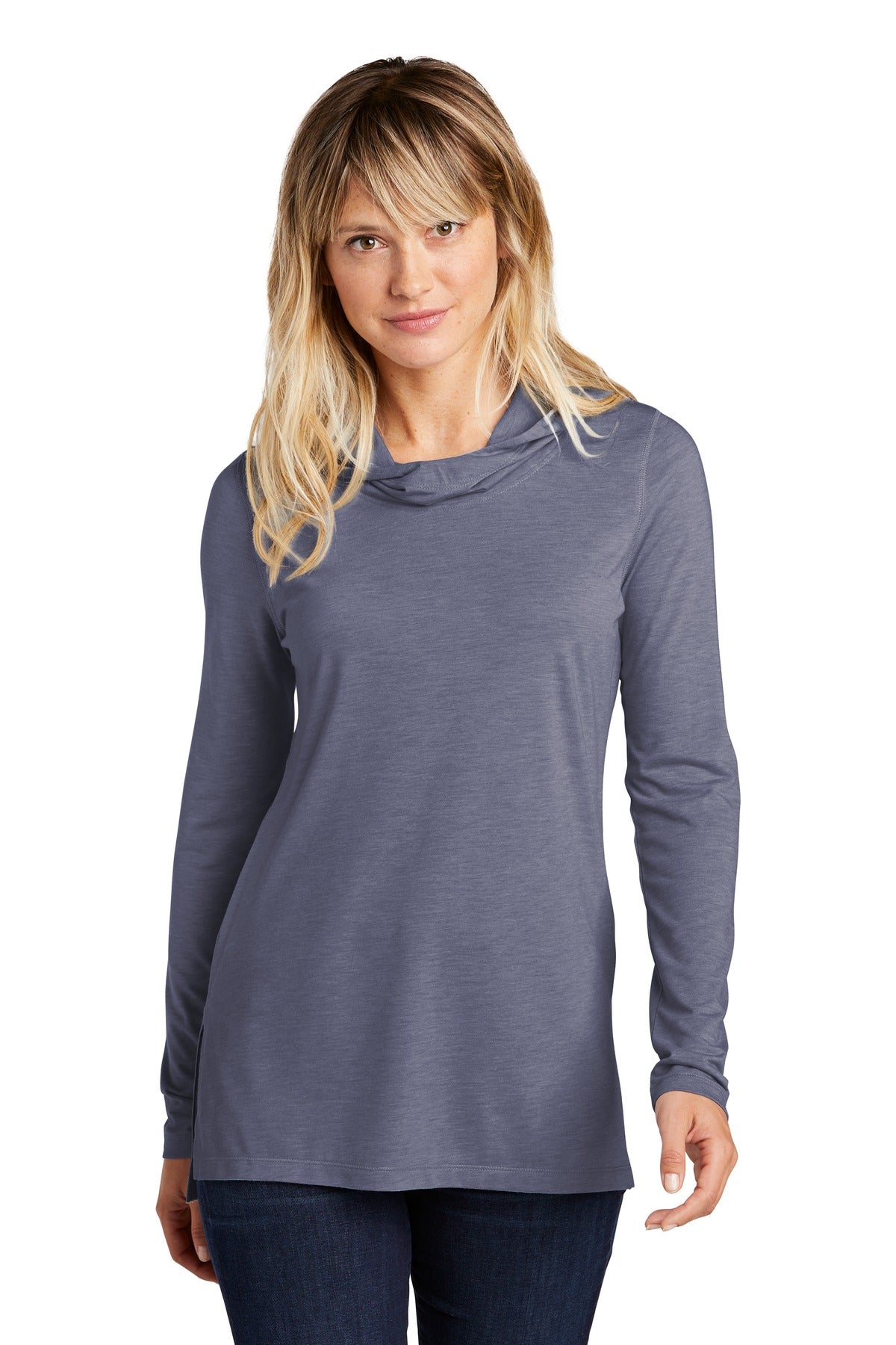 Sport-TekÂ® Women's PosiCharge Â® Tri-Blend Wicking Long Sleeve Hoodie LST406