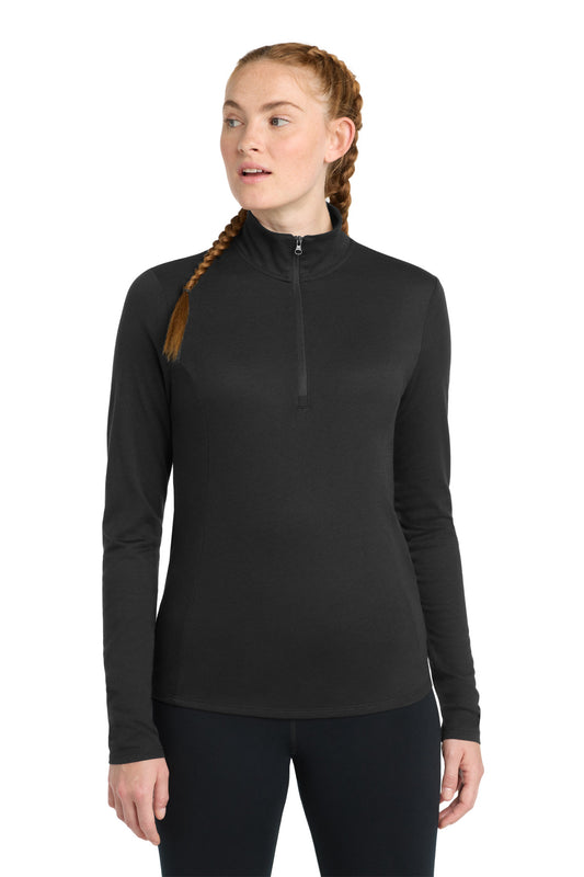 Sport-Tek Â® Women's PosiCharge Â® Tri-Blend Wicking 1/4-Zip Pullover. LST407