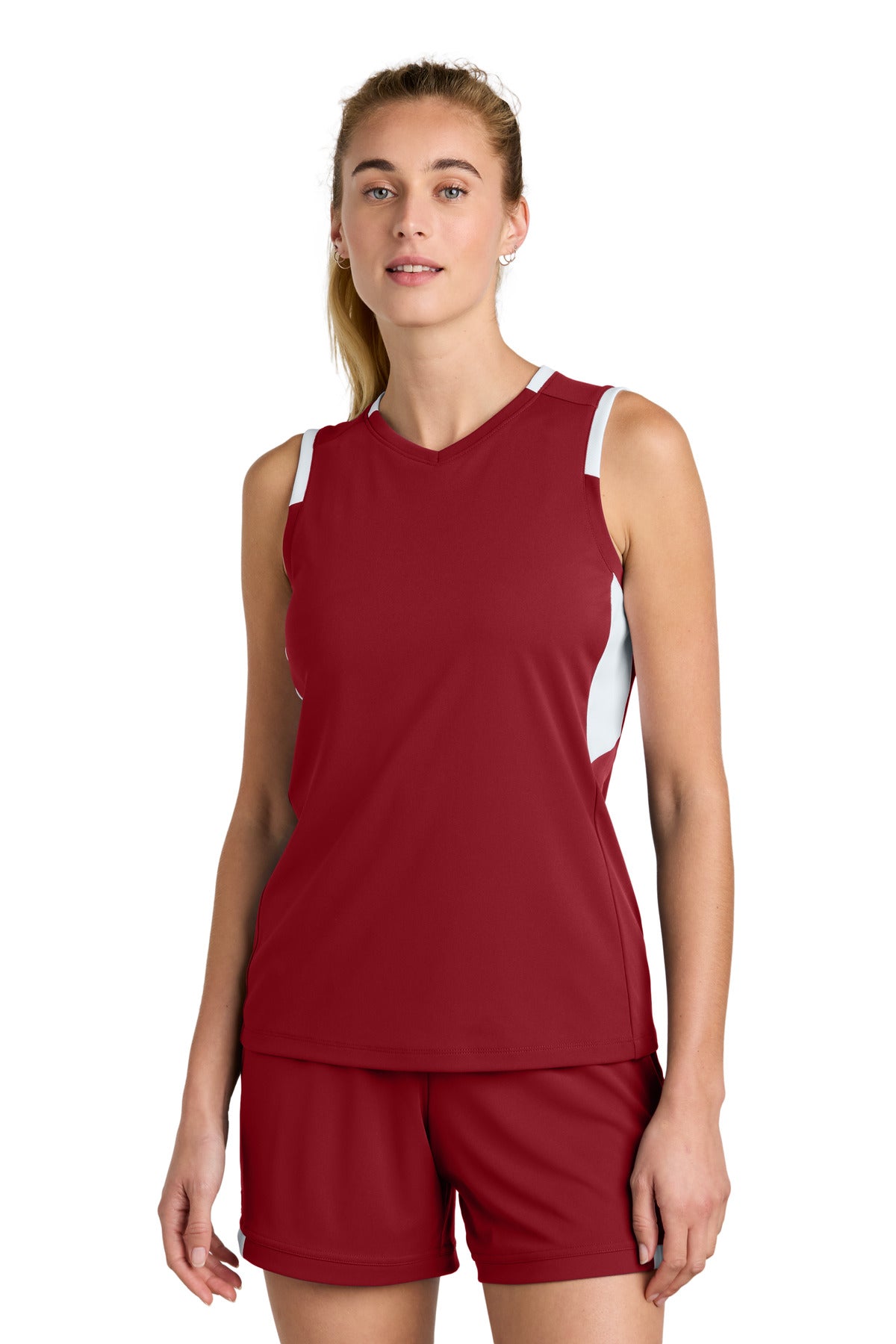 Sport-TekÂ® Women's Club Sleeveless V-Neck LST441
