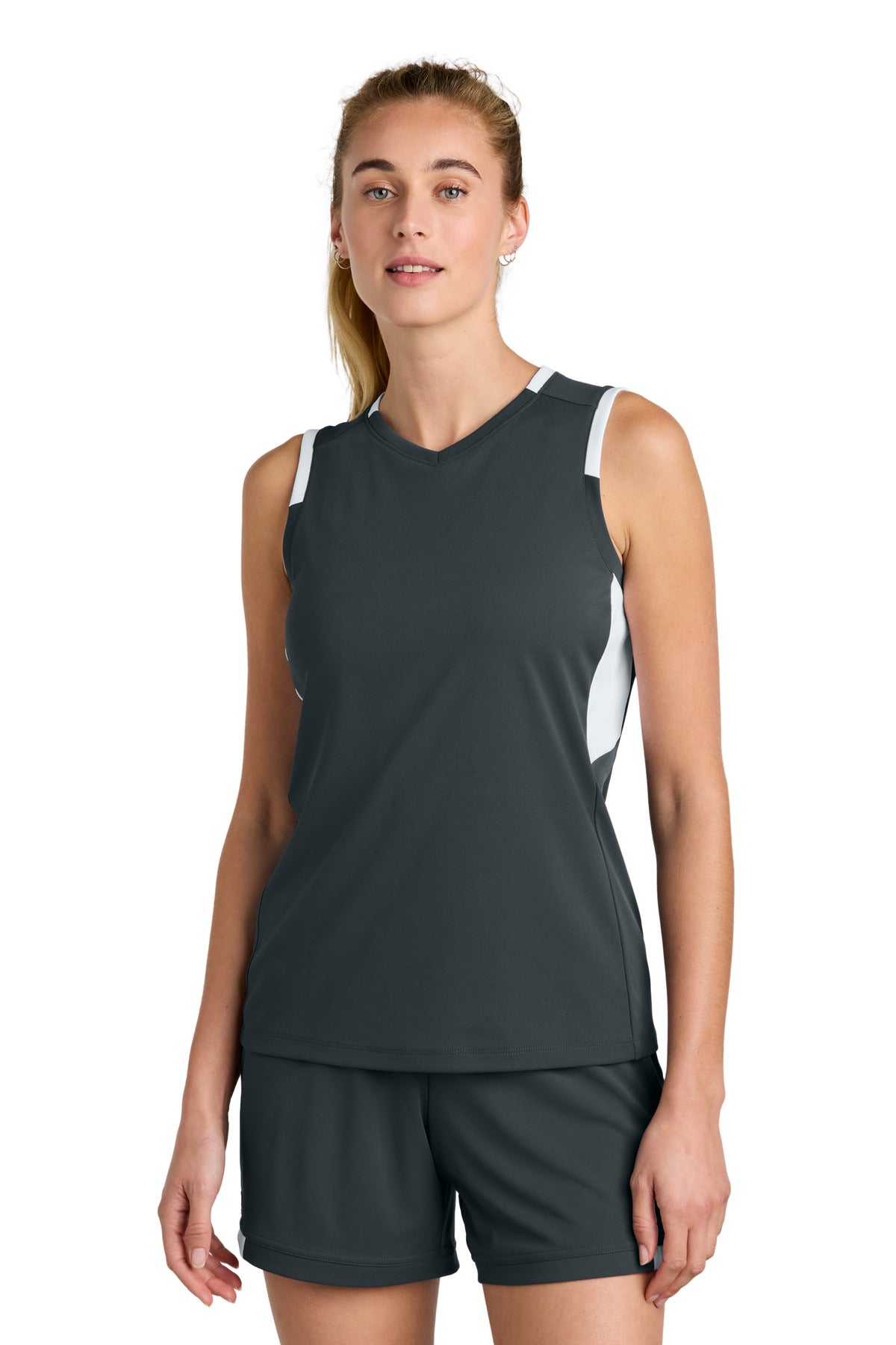 Sport-TekÂ® Women's Club Sleeveless V-Neck LST441