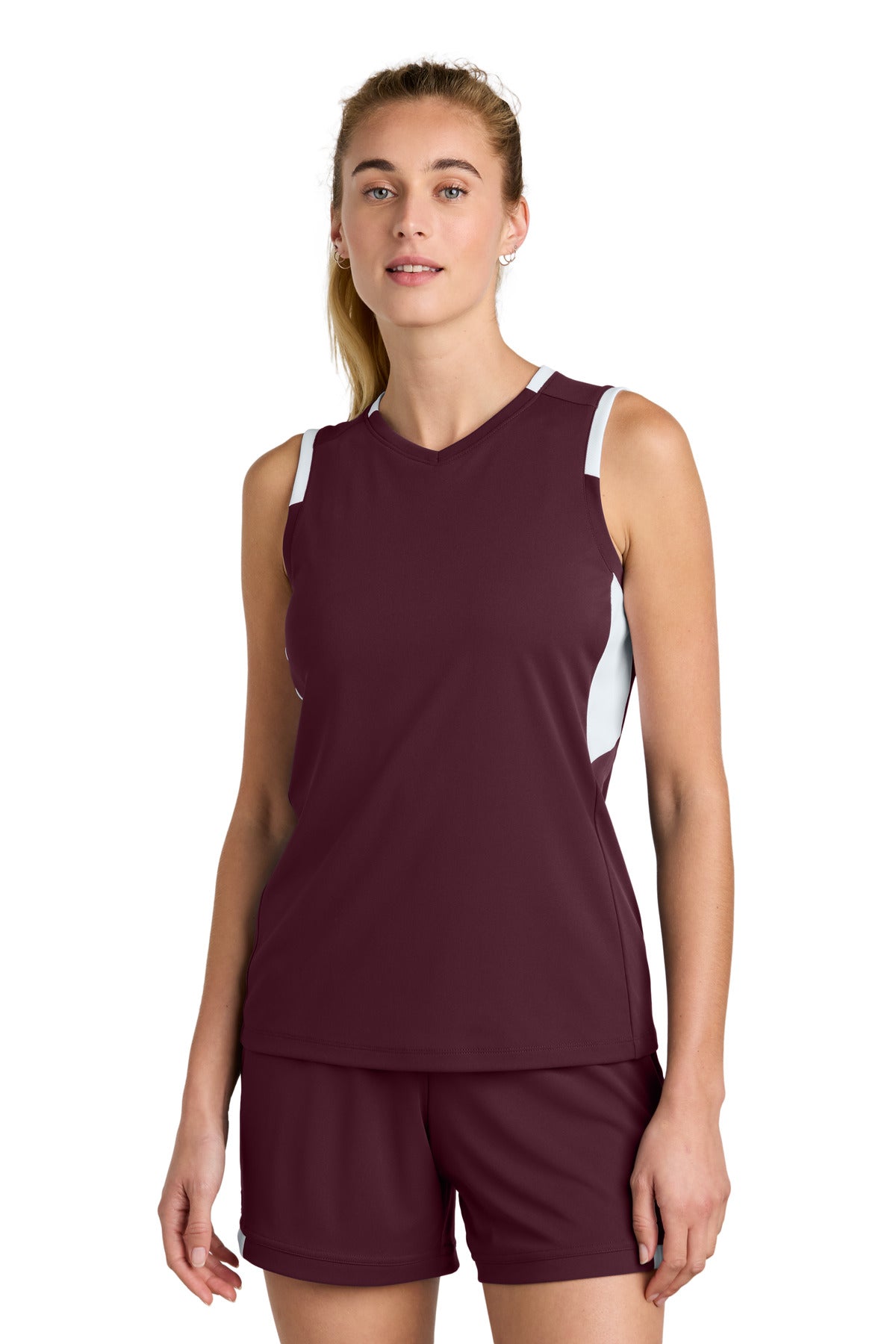 Sport-TekÂ® Women's Club Sleeveless V-Neck LST441