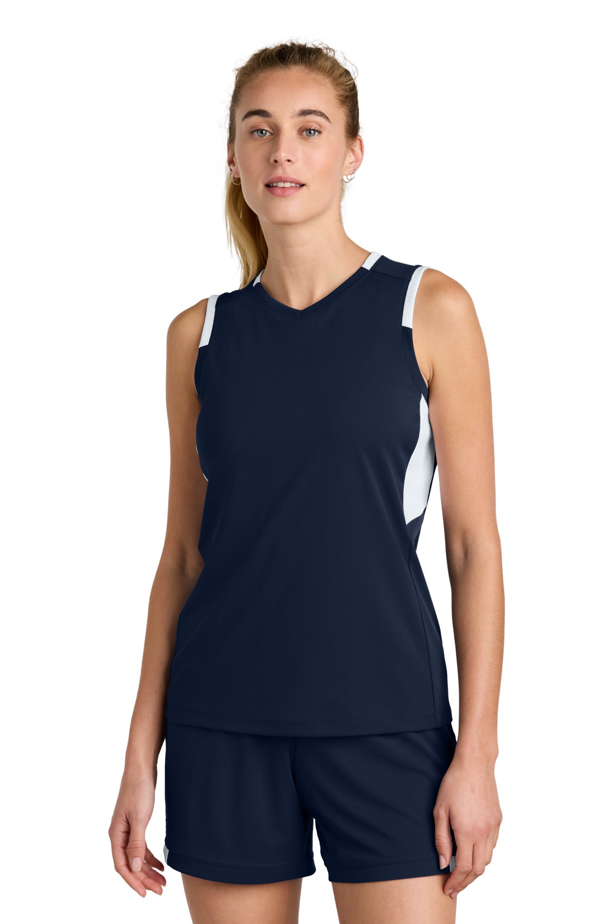 Sport-TekÂ® Women's Club Sleeveless V-Neck LST441