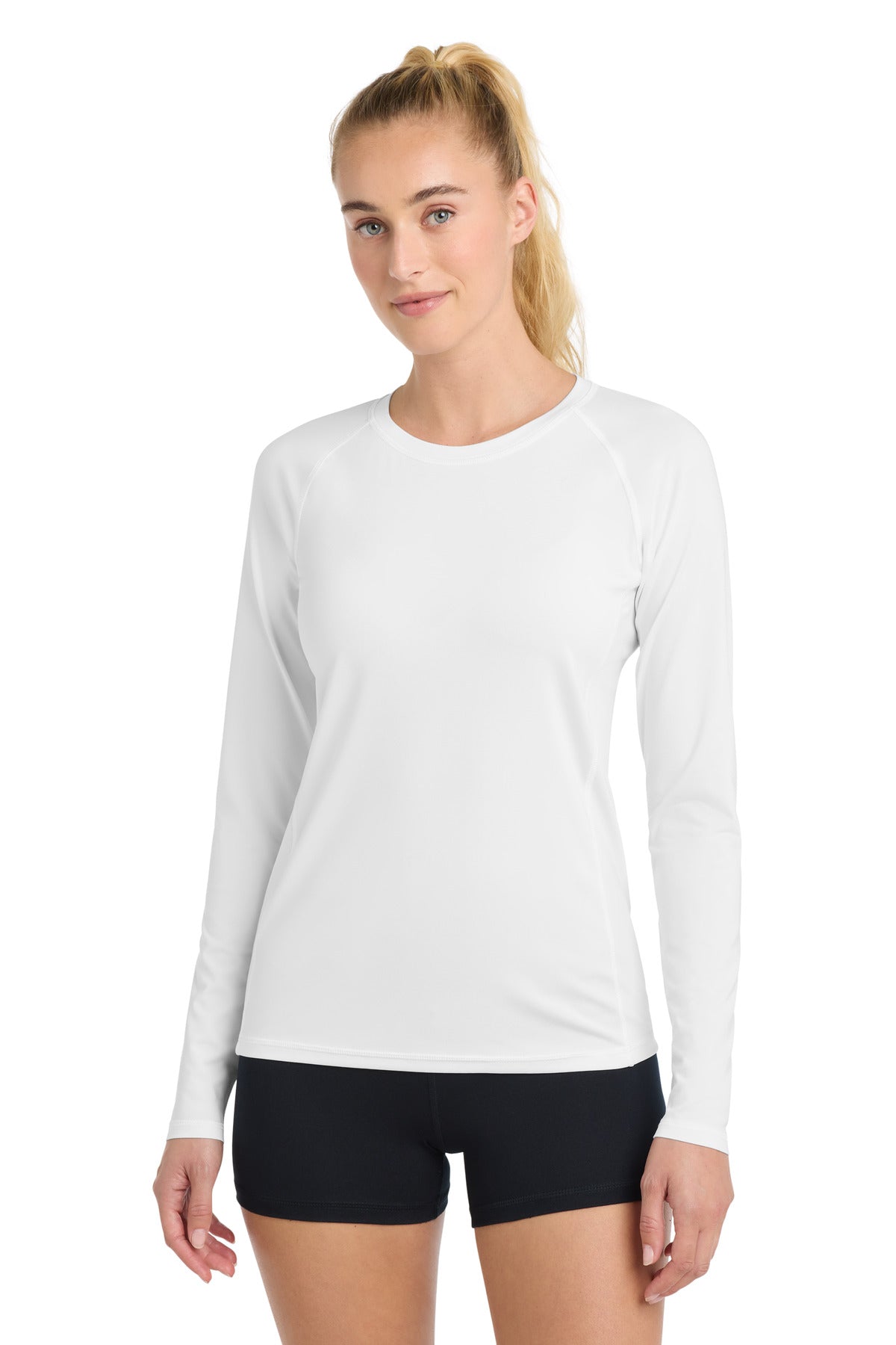 Sport-Tek ?? Women's Long Sleeve Rashguard Tee. LST470LS
