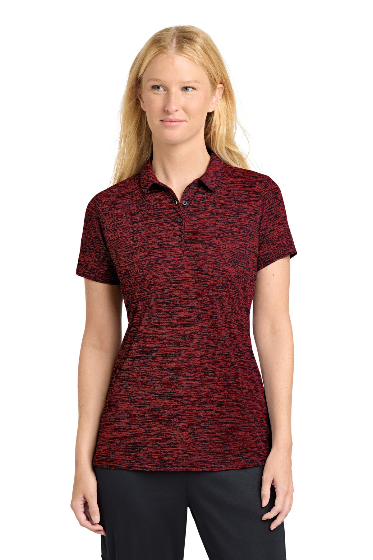 Sport-Tek ?? Women's PosiCharge ?? Electric Heather Polo. LST590