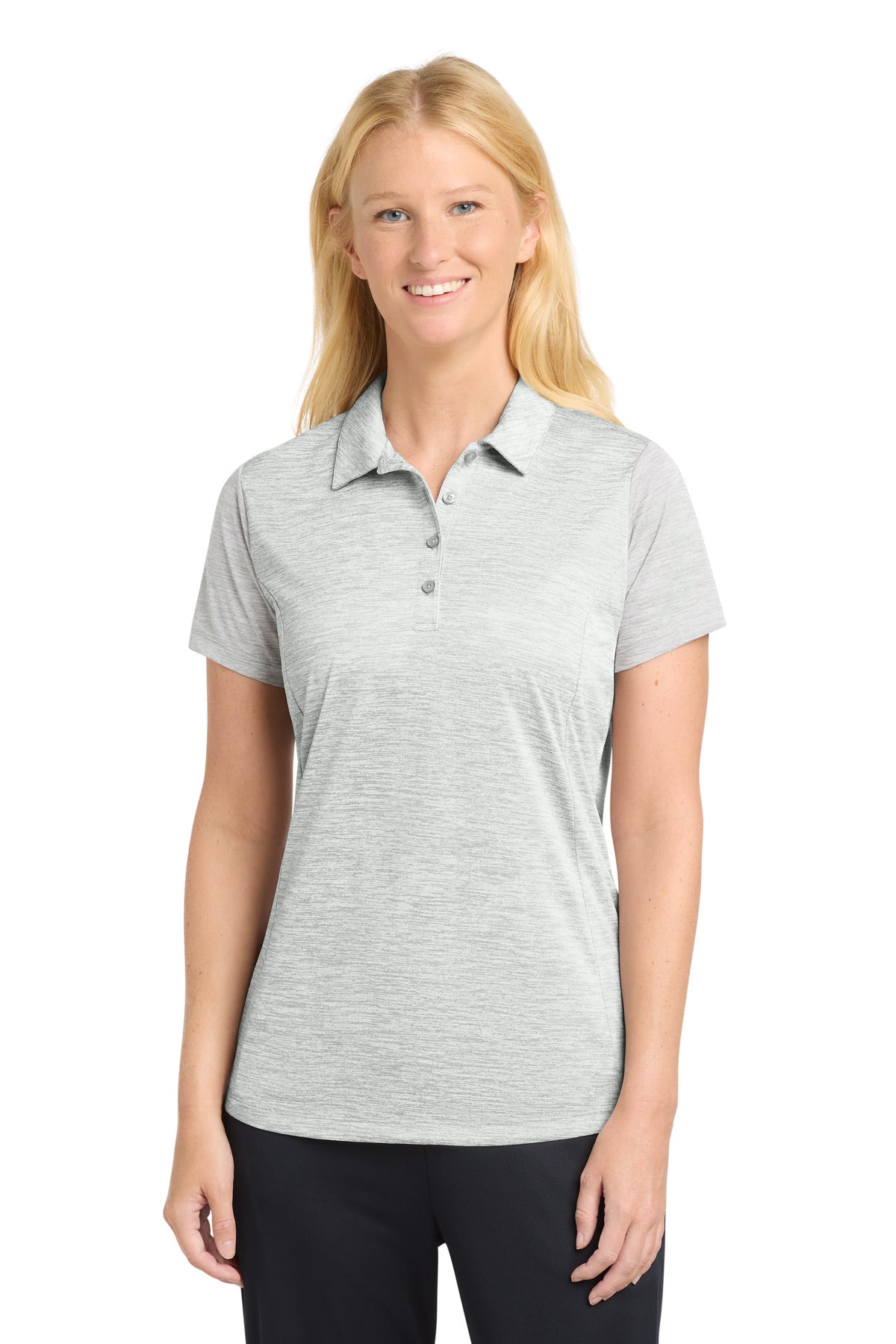 Sport-Tek ?? Women's PosiCharge ?? Electric Heather Polo. LST590