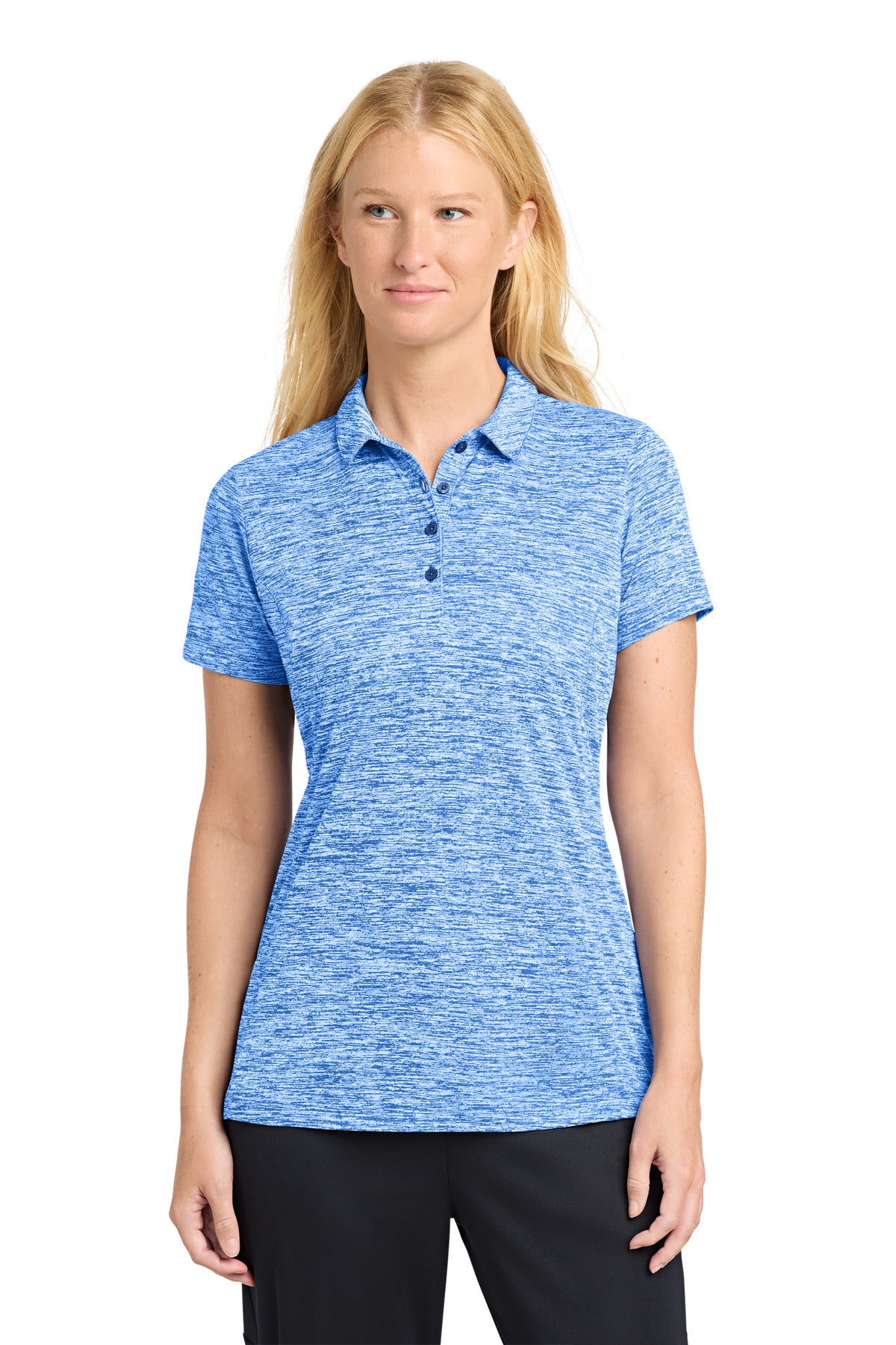 Sport-Tek ?? Women's PosiCharge ?? Electric Heather Polo. LST590