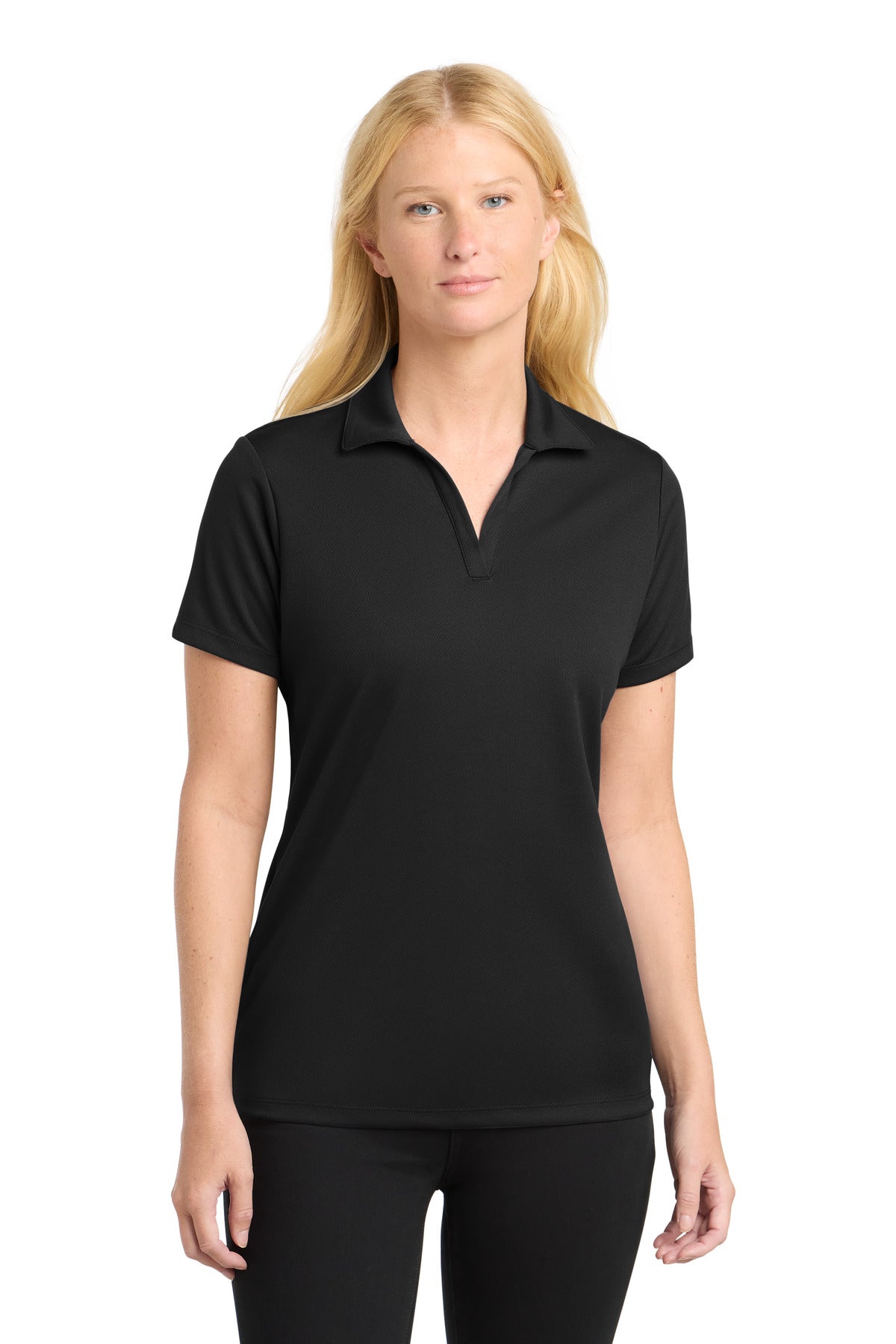 Sport-TekÂ® Women's PosiChargeÂ® RacerMeshÂ® Polo. LST640