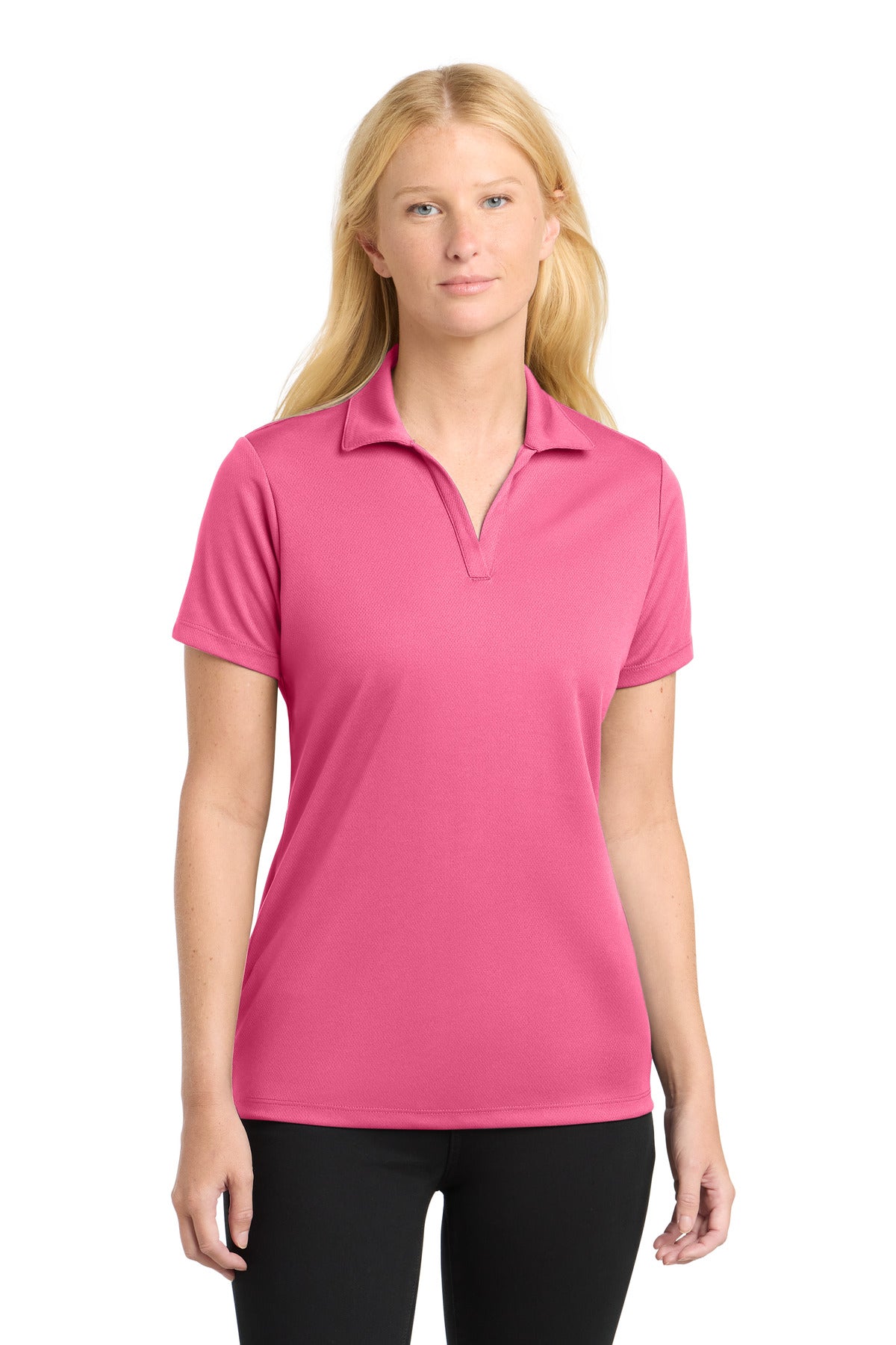 Sport-TekÂ® Women's PosiChargeÂ® RacerMeshÂ® Polo. LST640