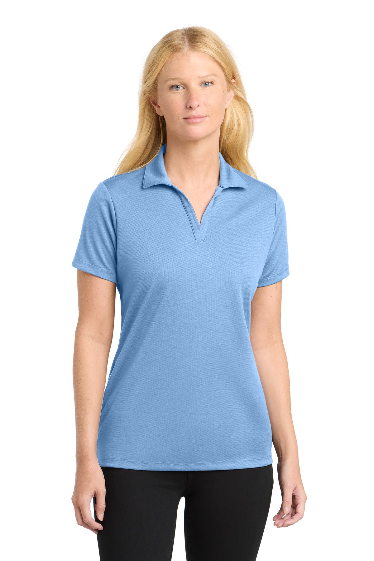 Sport-TekÂ® Women's PosiChargeÂ® RacerMeshÂ® Polo. LST640