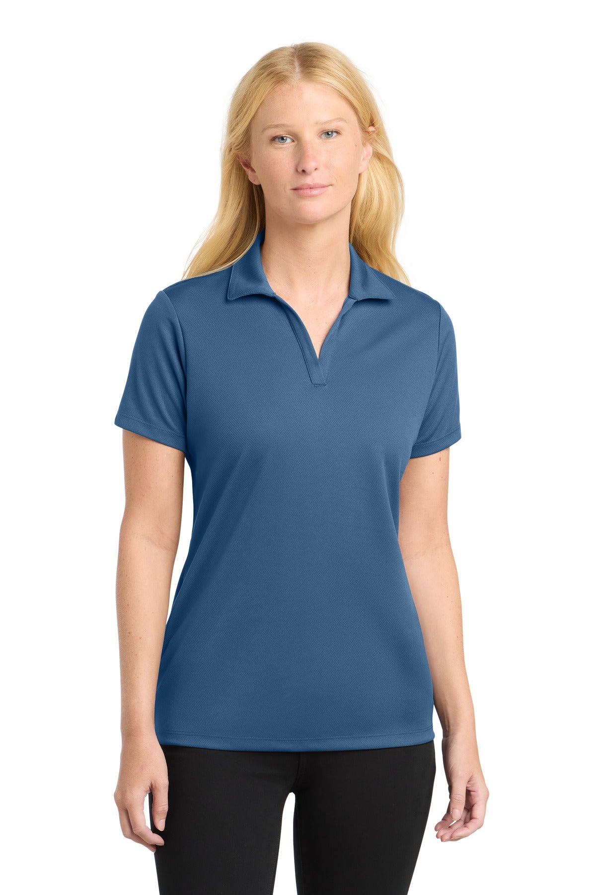 Sport-TekÂ® Women's PosiChargeÂ® RacerMeshÂ® Polo. LST640