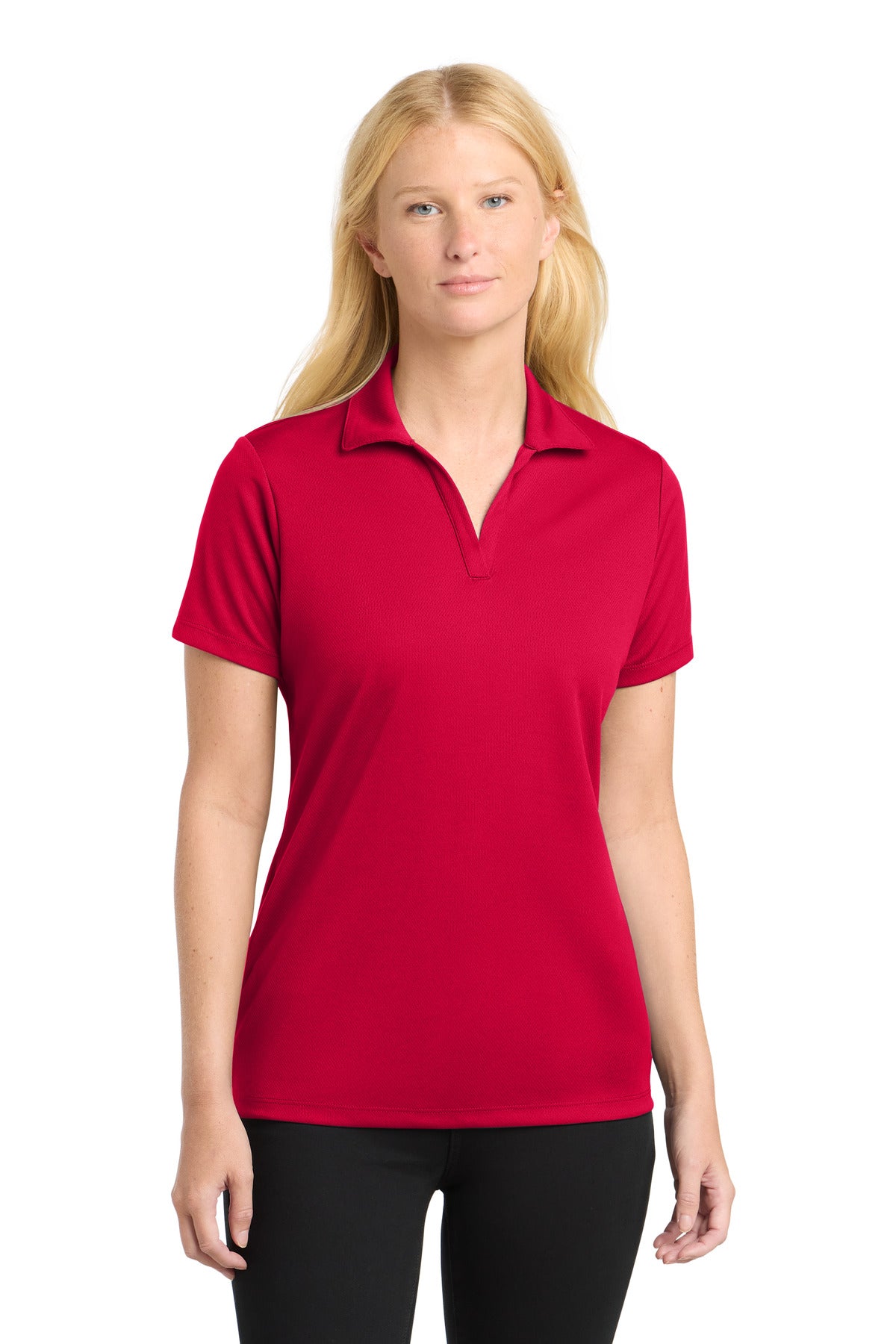Sport-TekÂ® Women's PosiChargeÂ® RacerMeshÂ® Polo. LST640