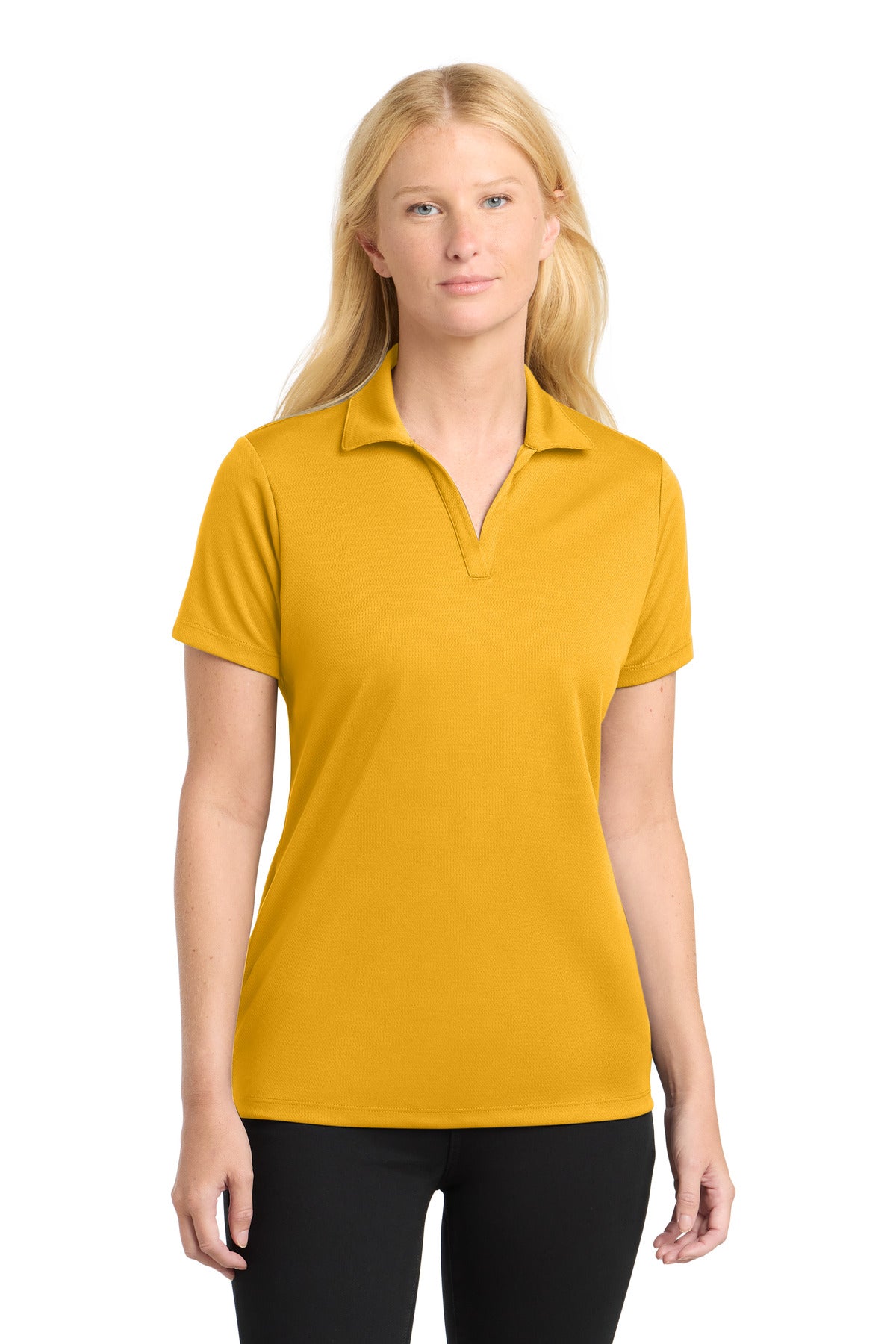 Sport-TekÂ® Women's PosiChargeÂ® RacerMeshÂ® Polo. LST640