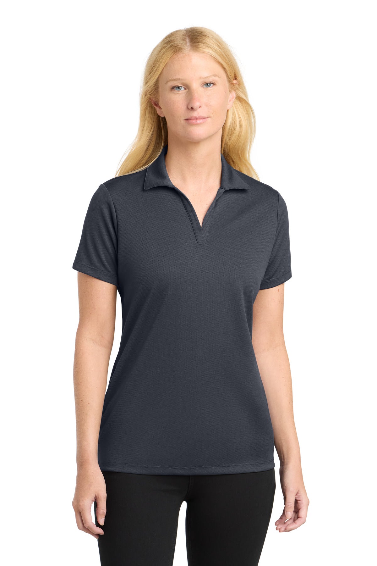 Sport-TekÂ® Women's PosiChargeÂ® RacerMeshÂ® Polo. LST640