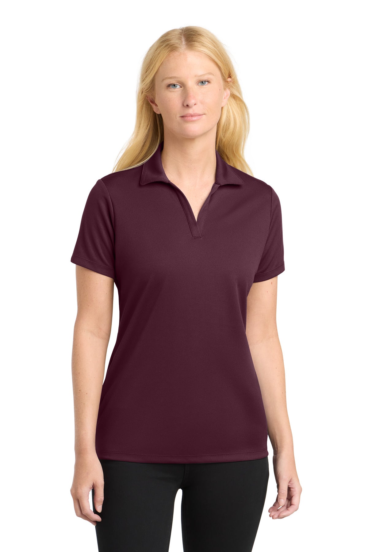 Sport-TekÂ® Women's PosiChargeÂ® RacerMeshÂ® Polo. LST640