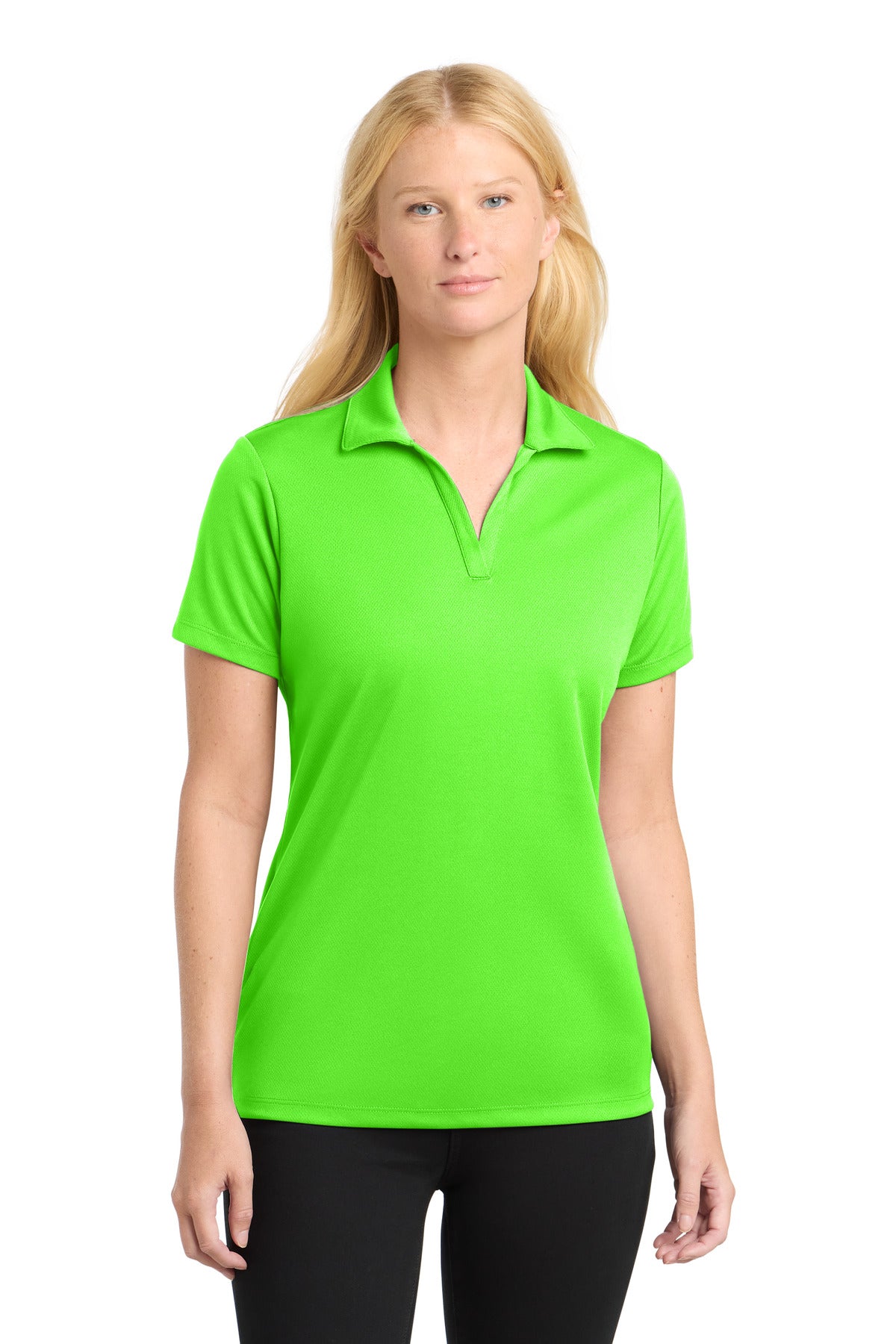 Sport-TekÂ® Women's PosiChargeÂ® RacerMeshÂ® Polo. LST640