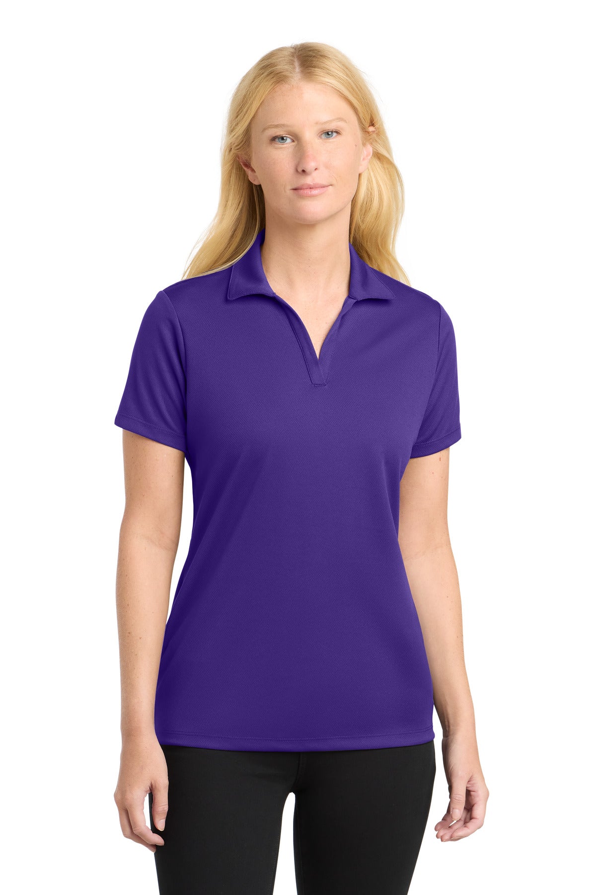 Sport-TekÂ® Women's PosiChargeÂ® RacerMeshÂ® Polo. LST640