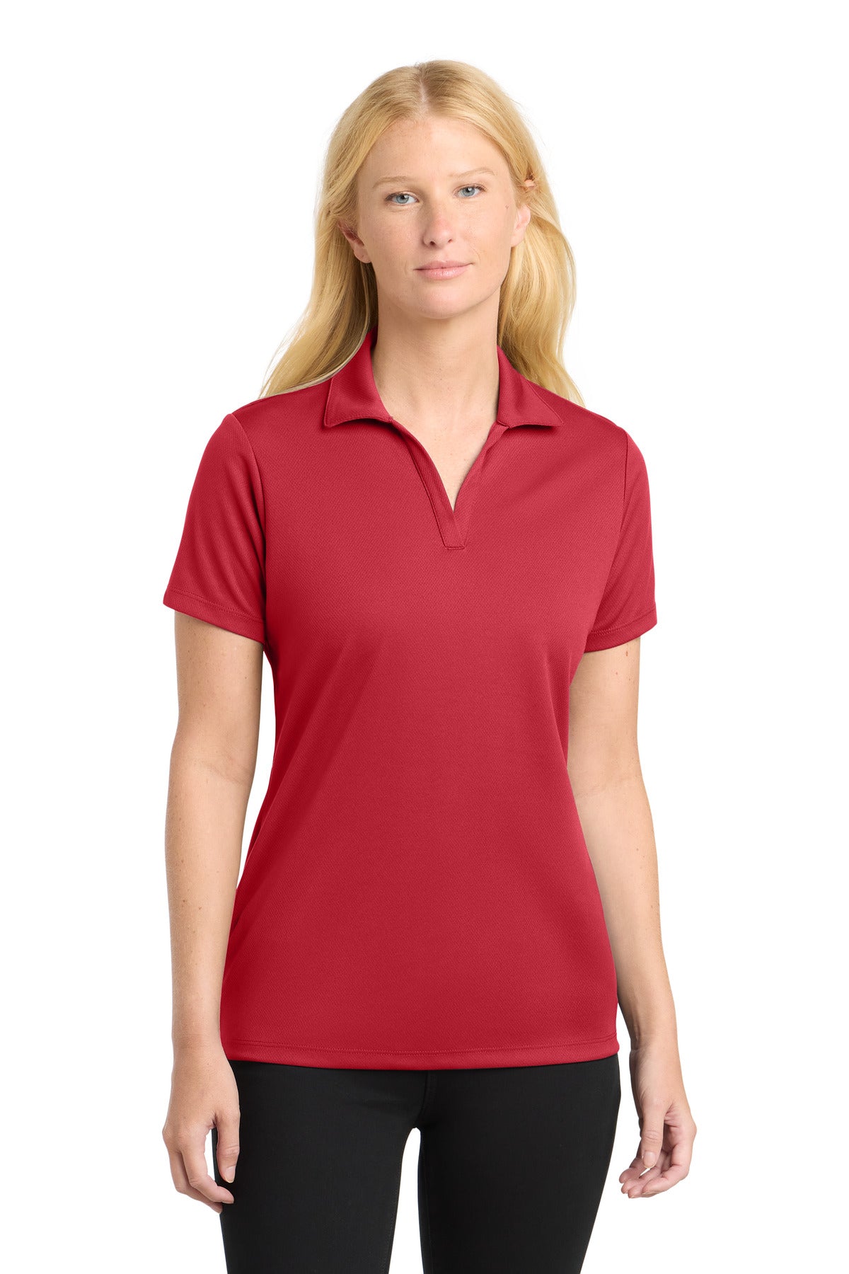 Sport-TekÂ® Women's PosiChargeÂ® RacerMeshÂ® Polo. LST640