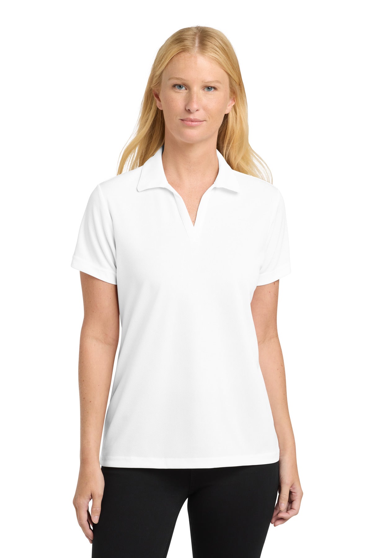 Sport-TekÂ® Women's PosiChargeÂ® RacerMeshÂ® Polo. LST640