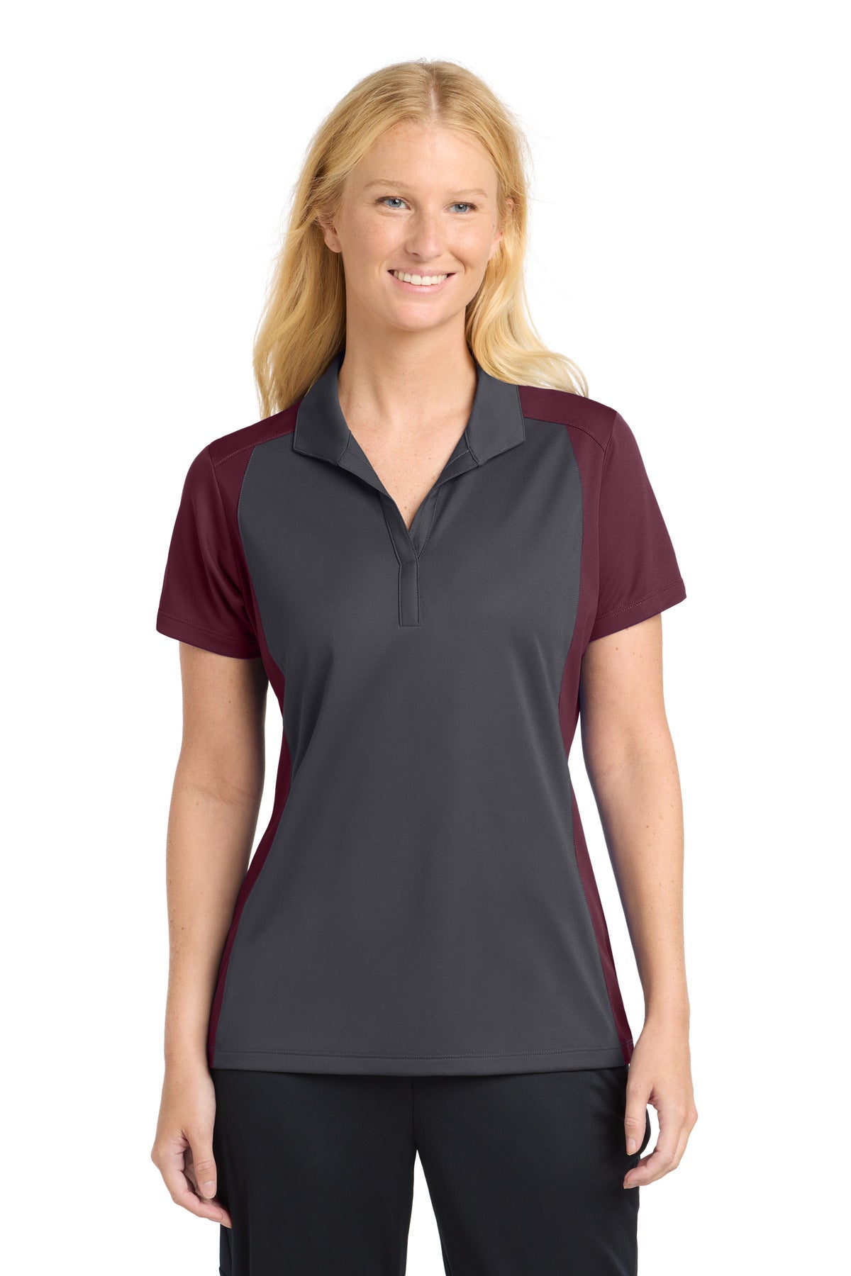 Sport-Tek?? Women's Colorblock Micropique Sport-Wick?? Polo. LST652