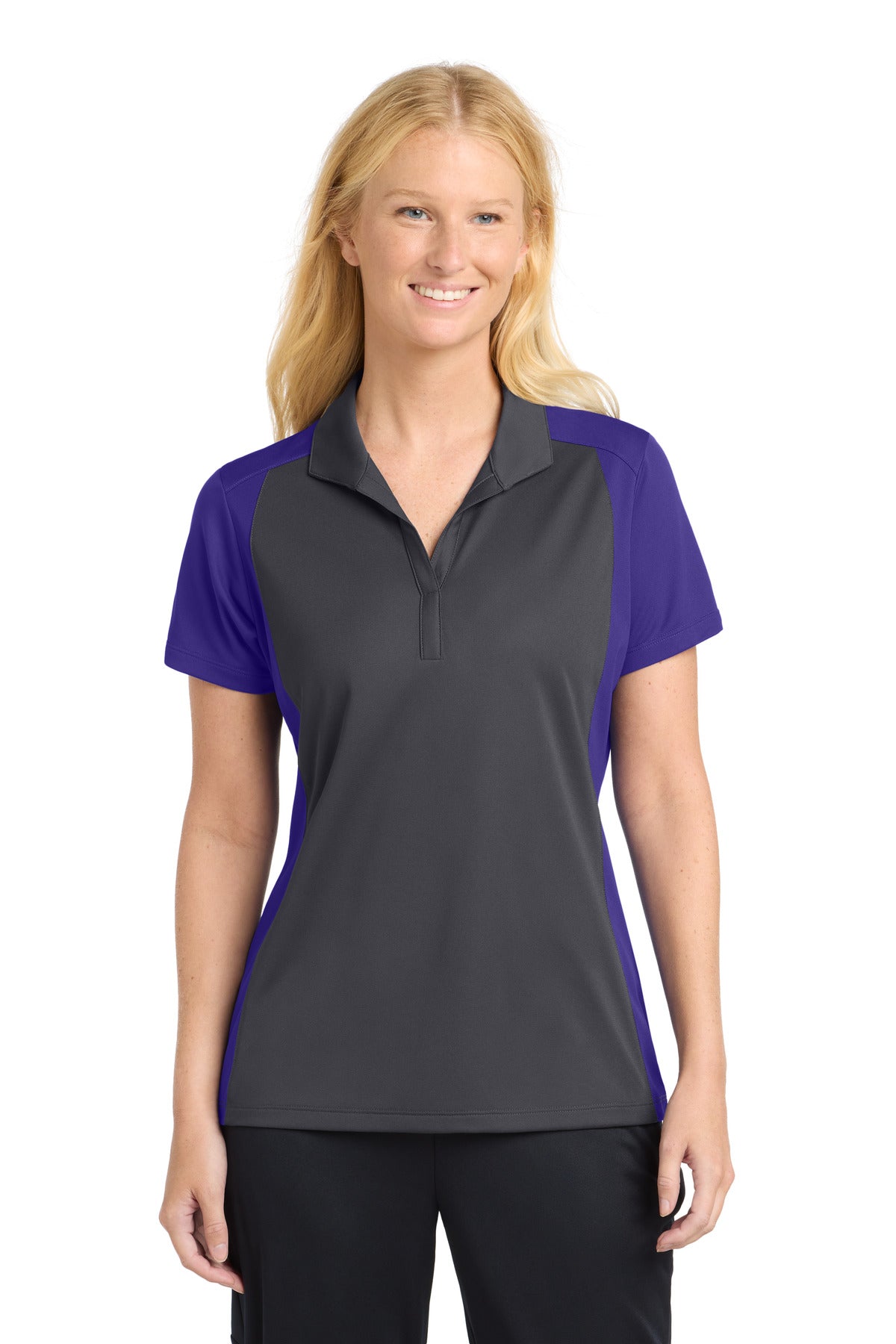 Sport-Tek?? Women's Colorblock Micropique Sport-Wick?? Polo. LST652