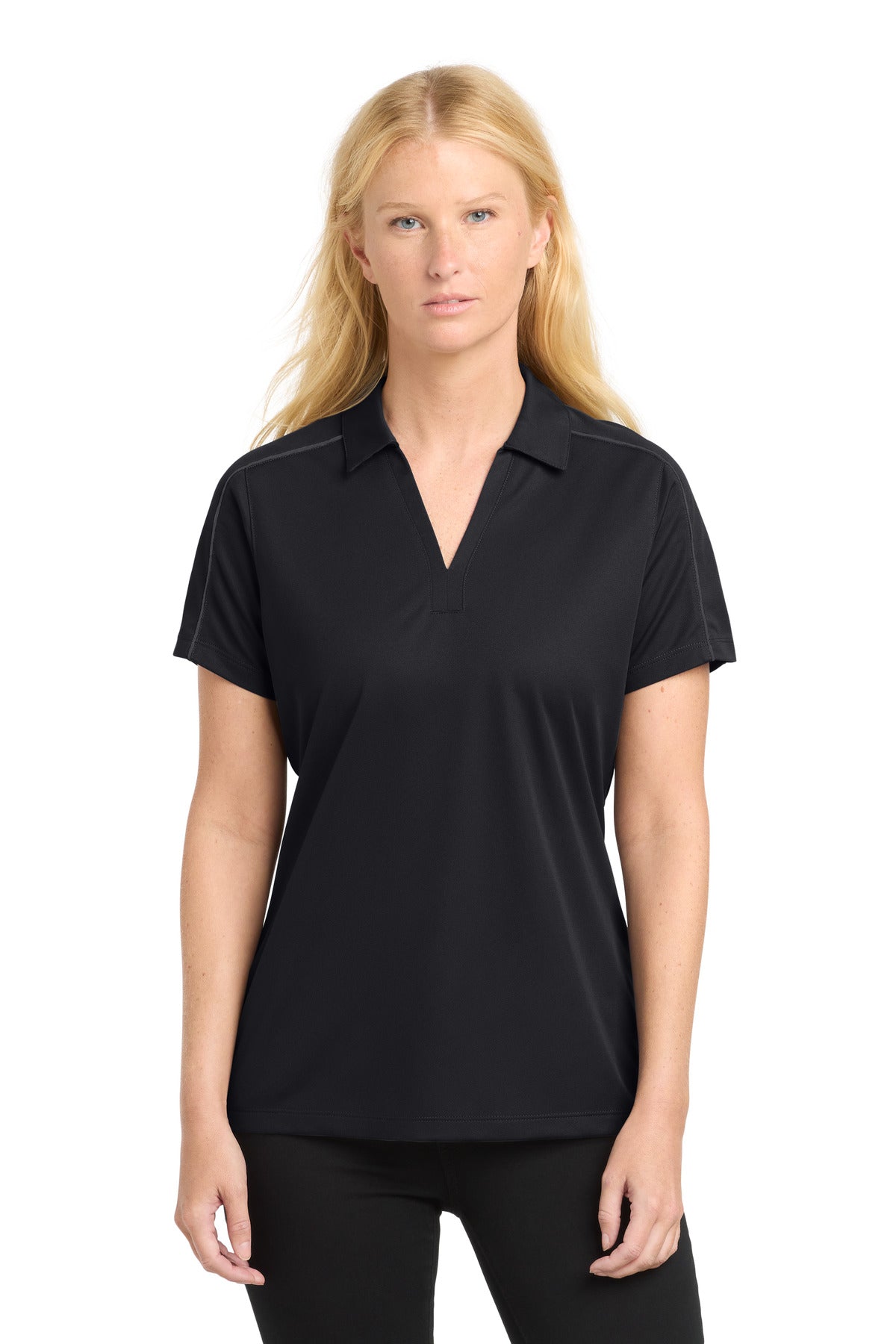 Sport-TekÂ® Women's Micropique Sport-WickÂ® Piped Polo. LST653