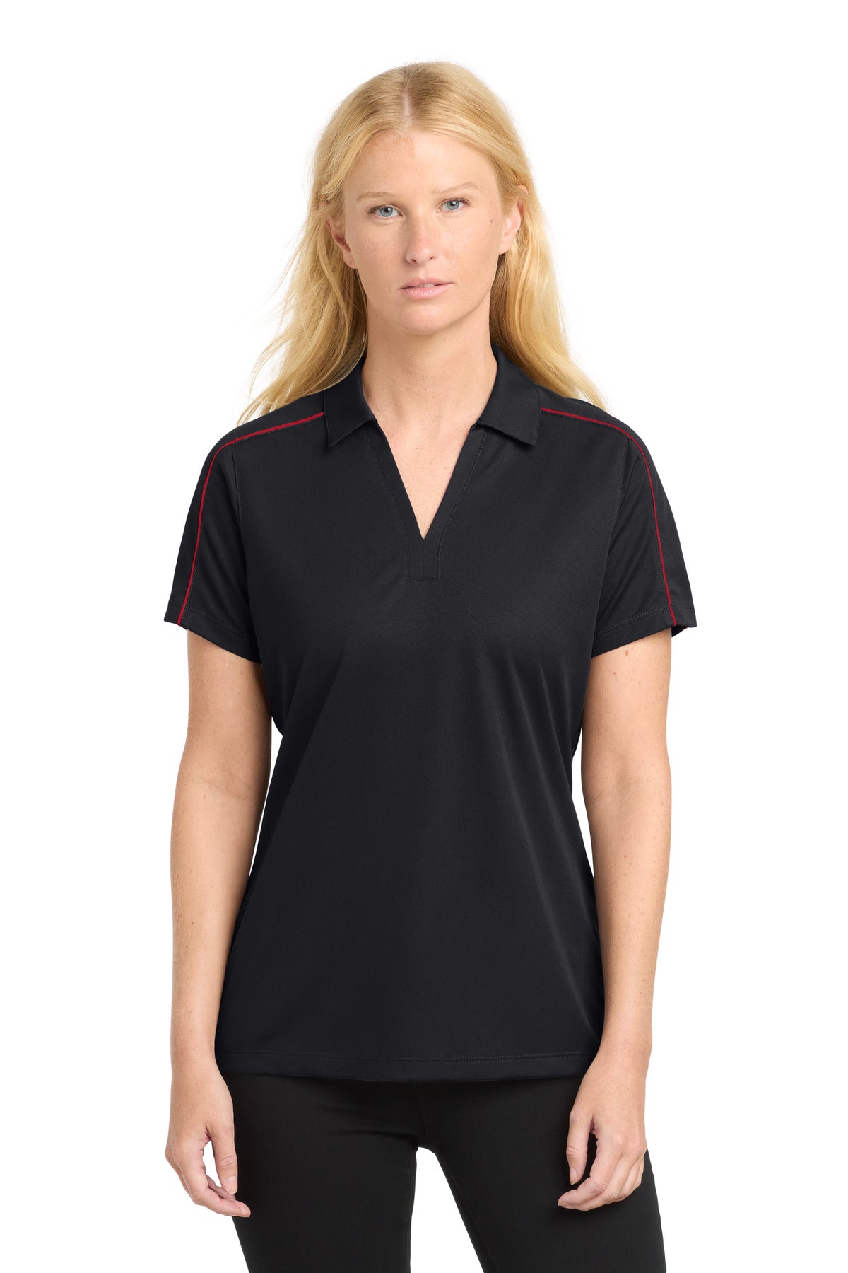 Sport-TekÂ® Women's Micropique Sport-WickÂ® Piped Polo. LST653