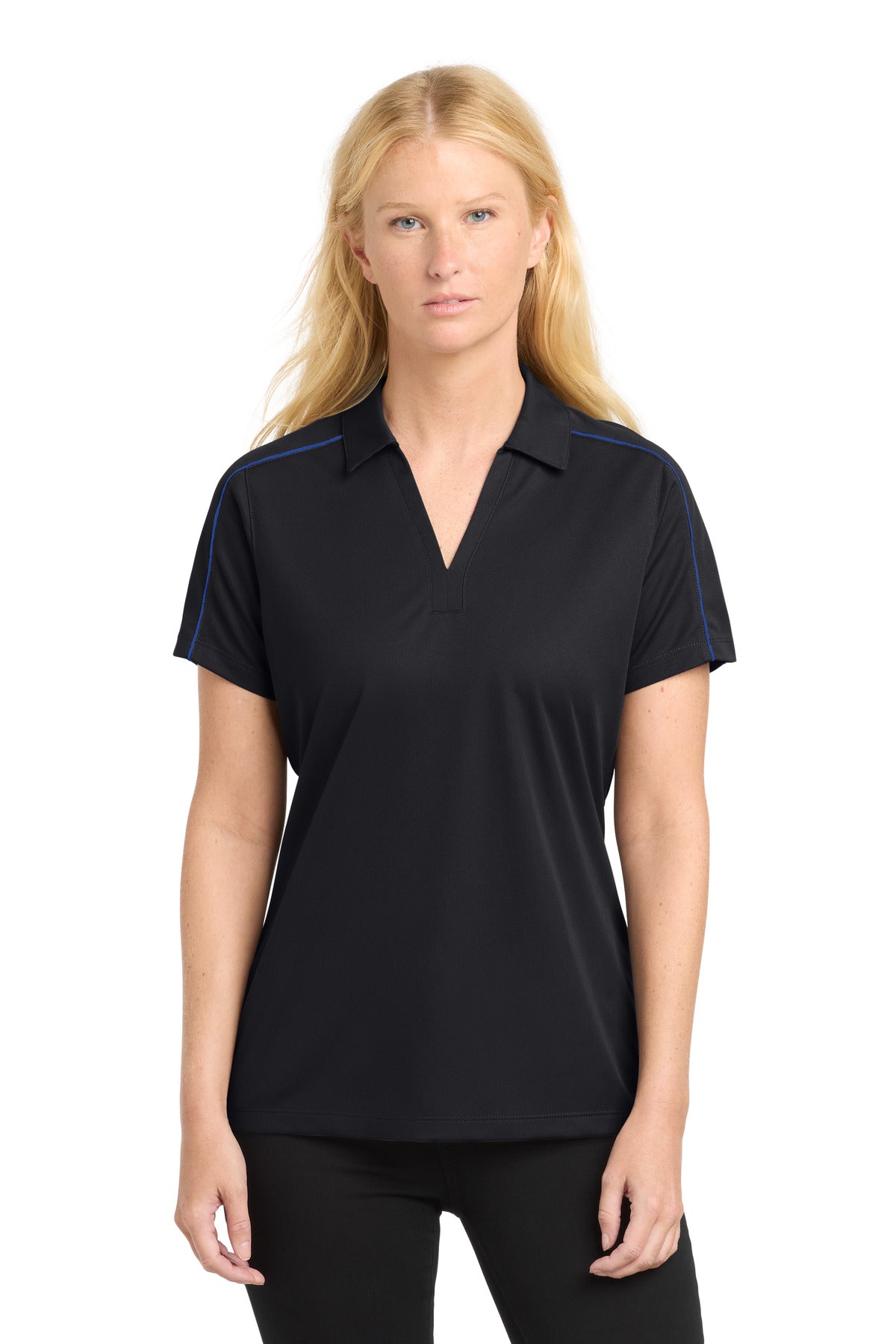 Sport-TekÂ® Women's Micropique Sport-WickÂ® Piped Polo. LST653