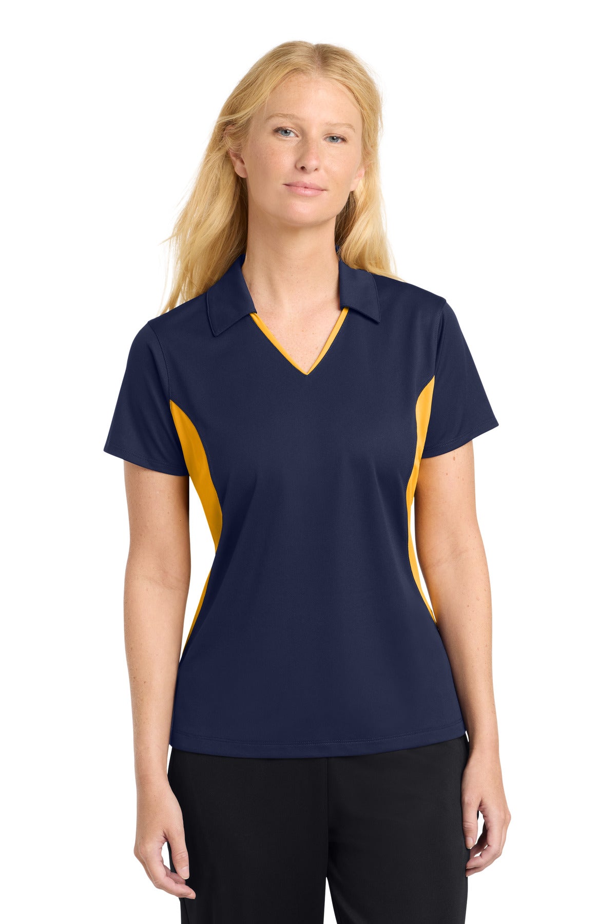 Sport-TekÂ® Women's Side Blocked Micropique Sport-WickÂ® Polo. LST655