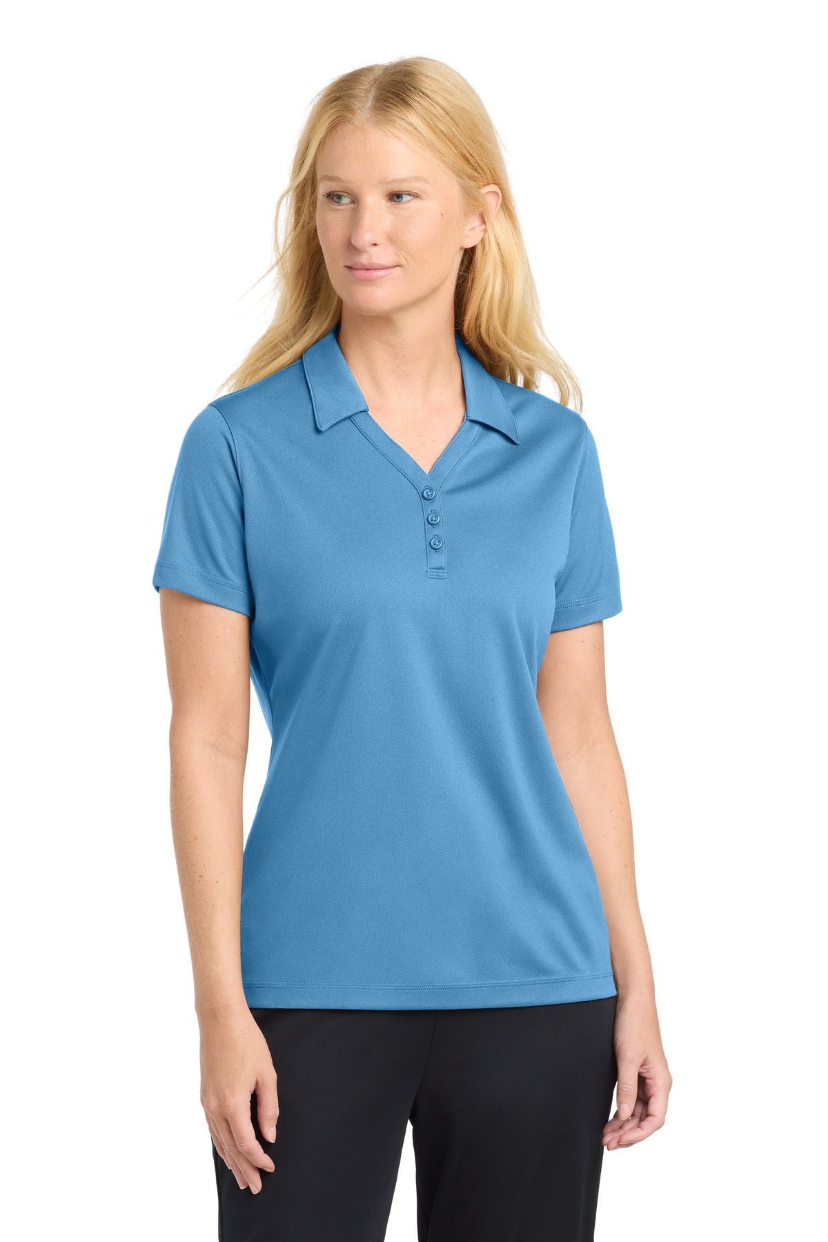 Sport-TekÂ® Women's PosiChargeÂ® Micro-Mesh Polo. LST680