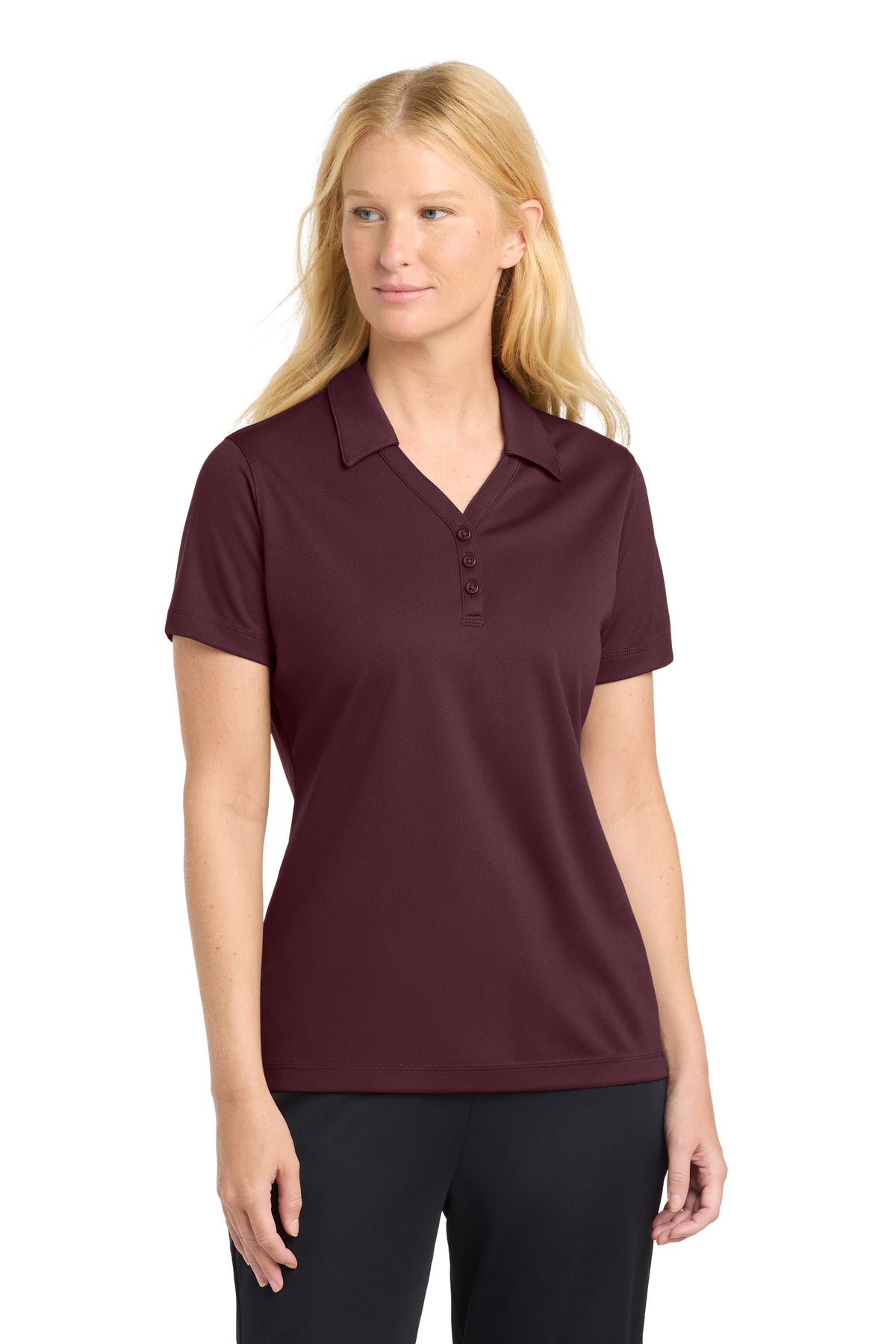 Sport-TekÂ® Women's PosiChargeÂ® Micro-Mesh Polo. LST680