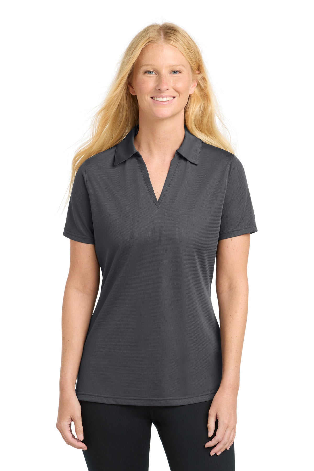 Sport-TekÂ® Women's PosiChargeÂ® Active Textured Polo. LST690