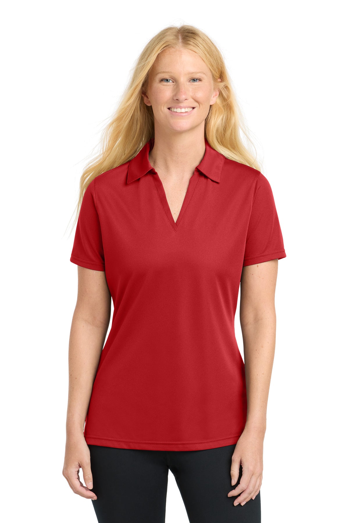 Sport-TekÂ® Women's PosiChargeÂ® Active Textured Polo. LST690