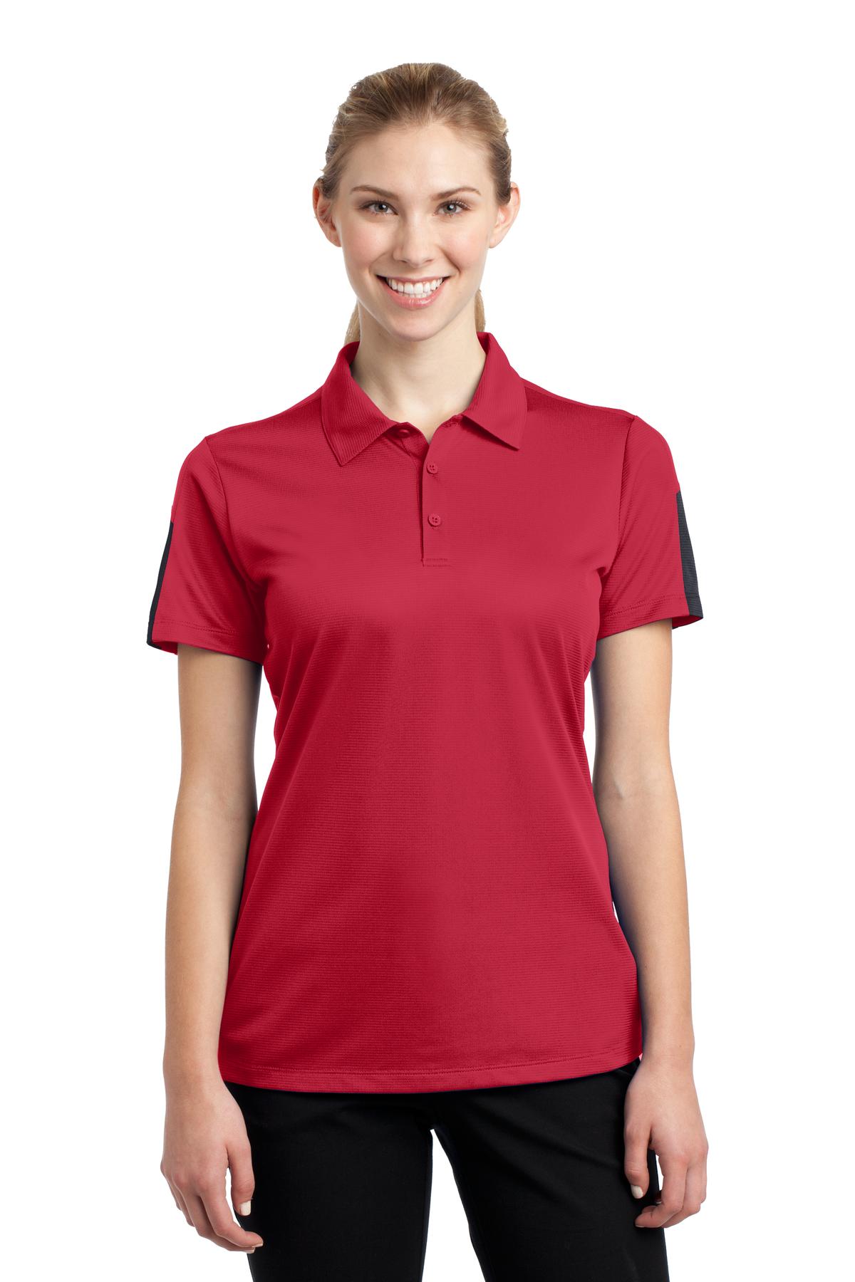 Sport-Tek? Women's PosiCharge? Active Textured Colorblock Polo. LST695