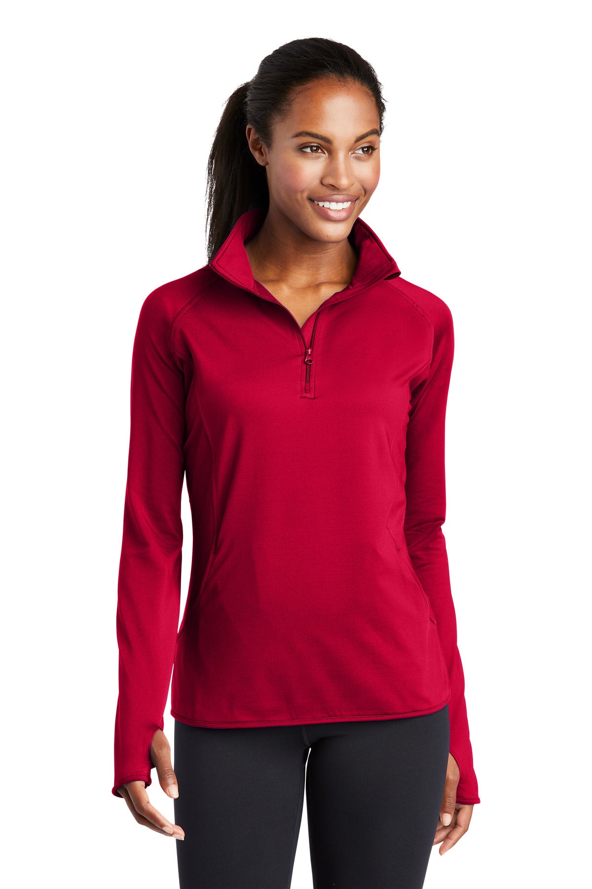 Sport-TekÂ® Women's Sport-WickÂ® Stretch 1/4-Zip Pullover. LST850