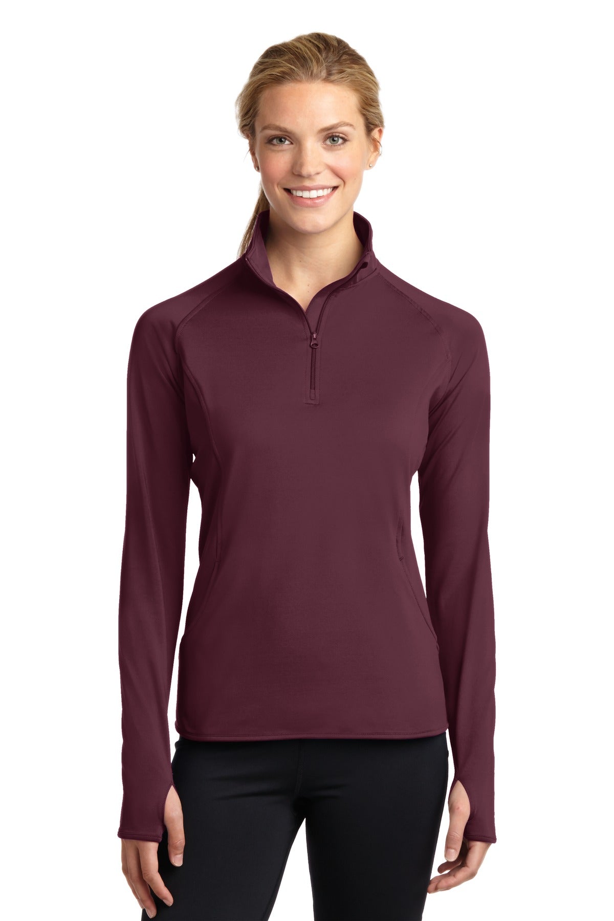 Sport-TekÂ® Women's Sport-WickÂ® Stretch 1/4-Zip Pullover. LST850