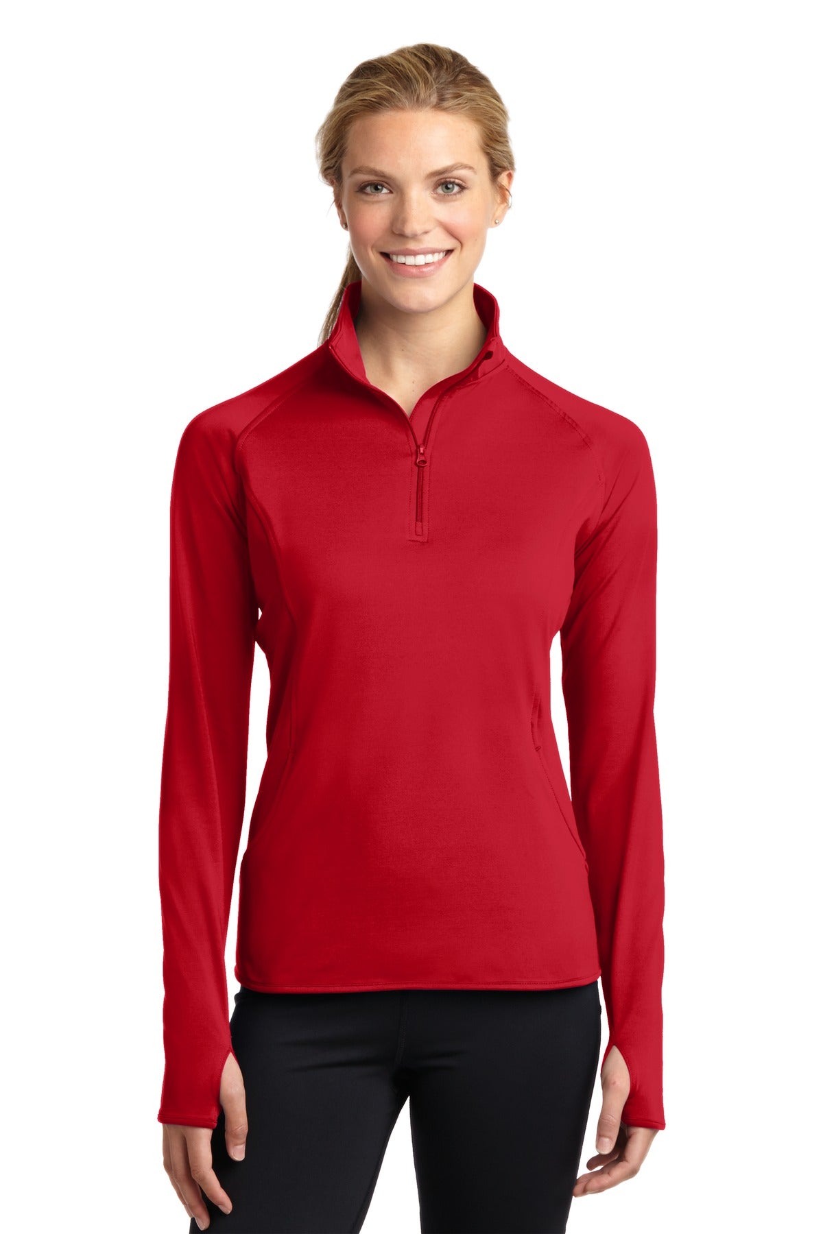 Sport-TekÂ® Women's Sport-WickÂ® Stretch 1/4-Zip Pullover. LST850