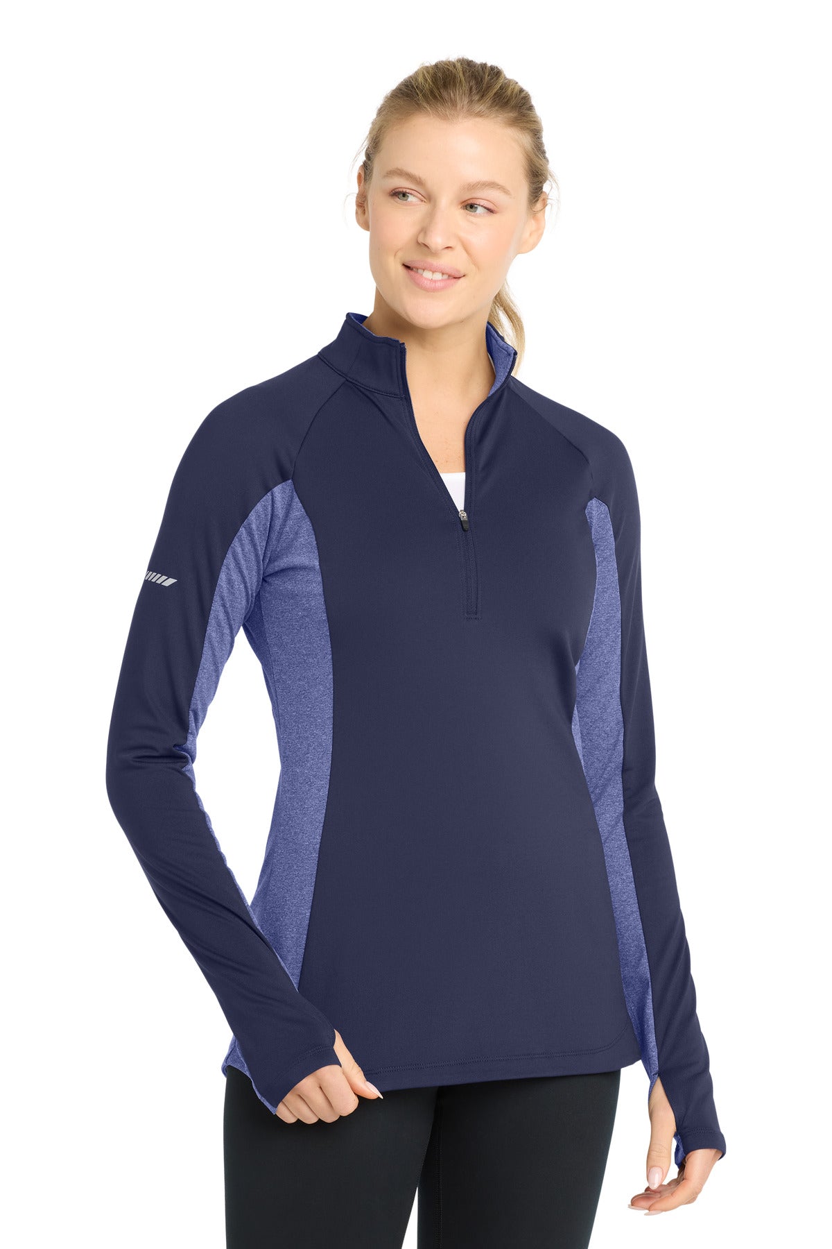 Sport-Tek?? Women's Sport-Wick?? Stretch Contrast 1/4-Zip Pullover. LST854