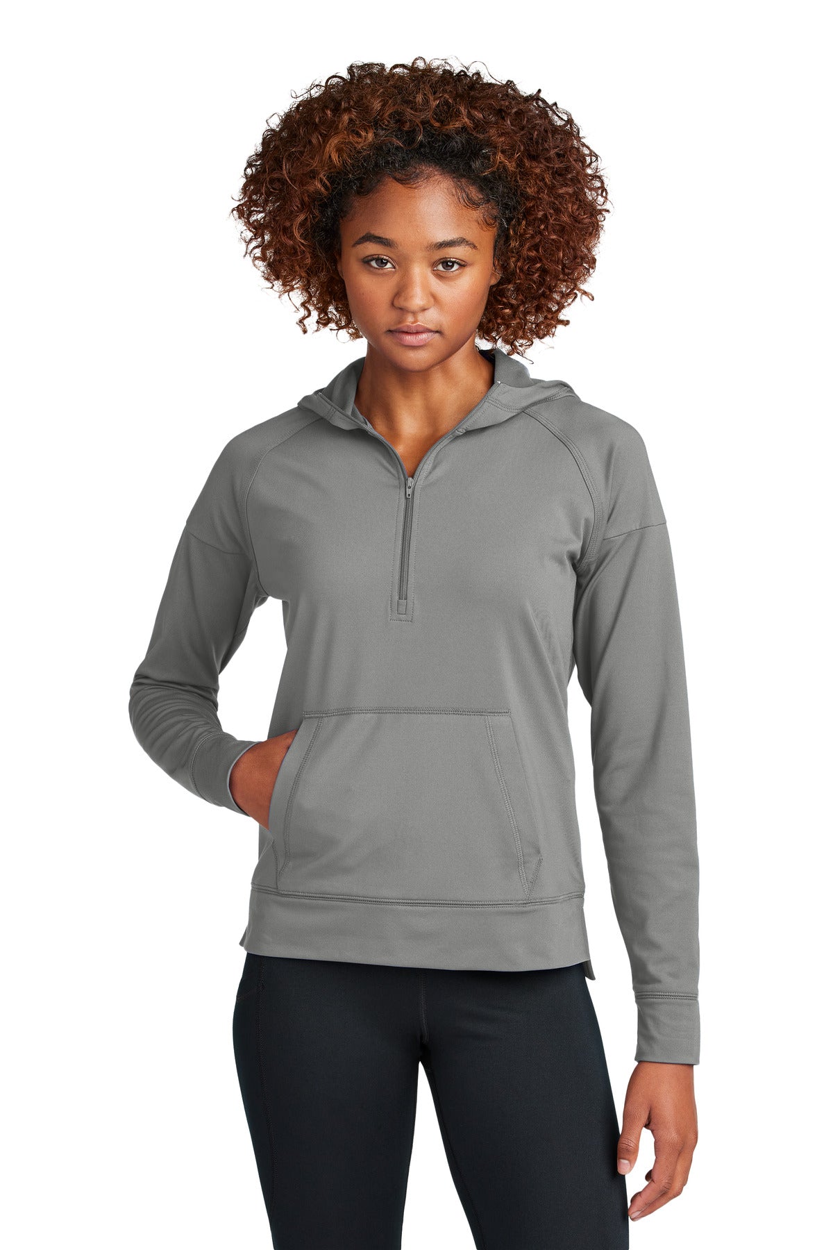 Sport-TekÂ® Women's Sport-WickÂ® Stretch 1/2-Zip Hoodie LST856