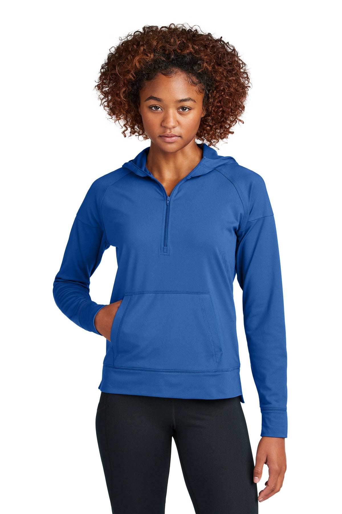 Sport-TekÂ® Women's Sport-WickÂ® Stretch 1/2-Zip Hoodie LST856