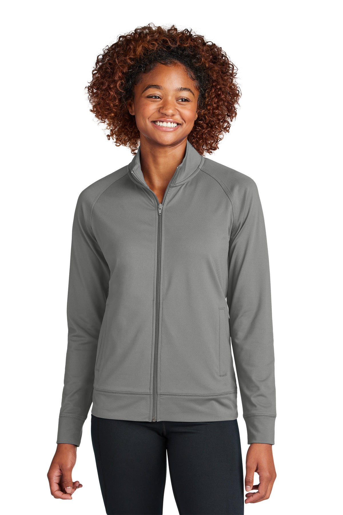 Sport-TekÂ® Women's Sport-WickÂ® Stretch Full-Zip Cadet Jacket LST857