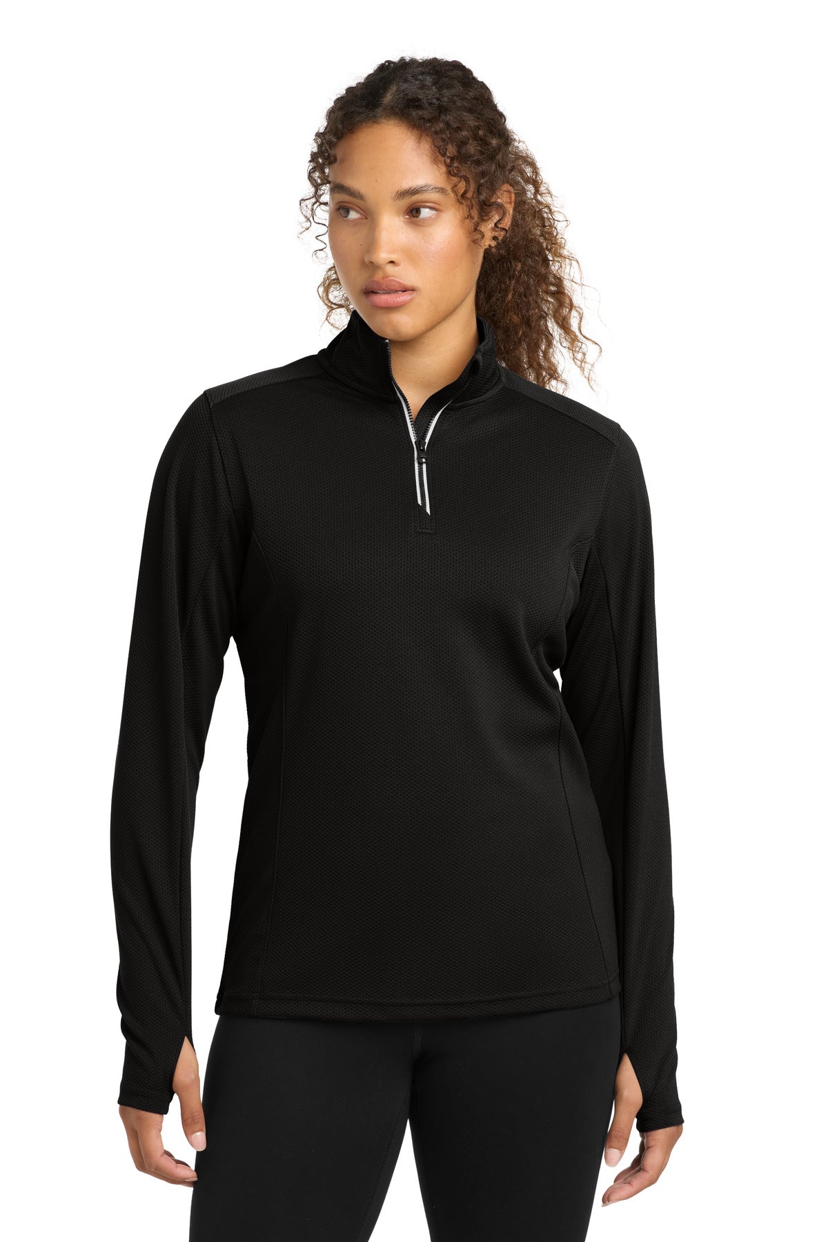 Sport-TekÂ® Women's Sport-WickÂ® Textured 1/4-Zip Pullover.  LST860
