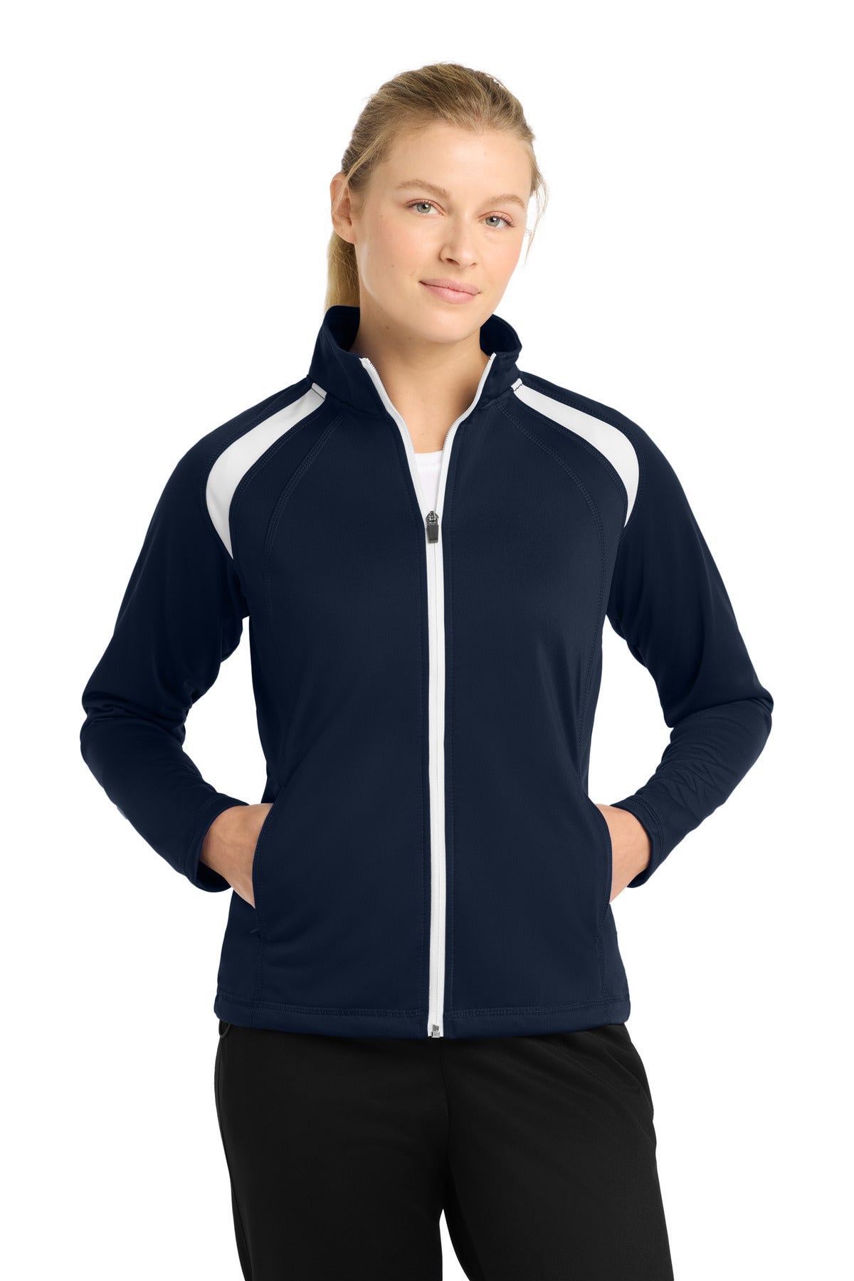 Sport-TekÂ® Women's Tricot Track Jacket. LST90