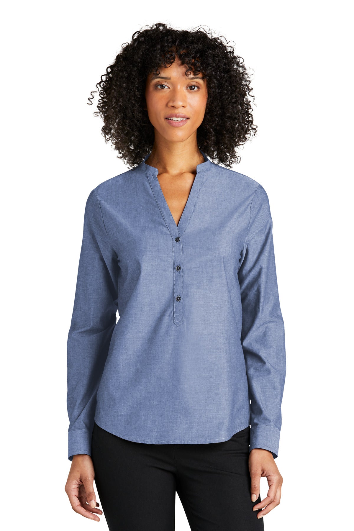 Port Authority? Women's Long Sleeve Chambray Easy Care Shirt LW382
