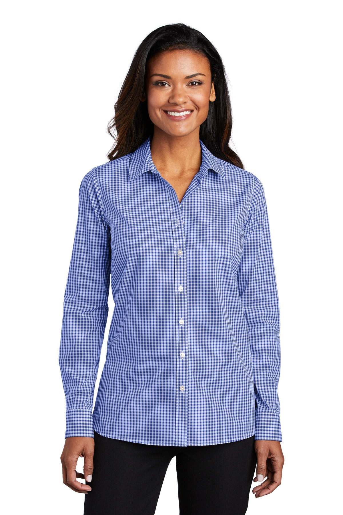Port Authority ? Women's Broadcloth Gingham Easy Care Shirt LW644