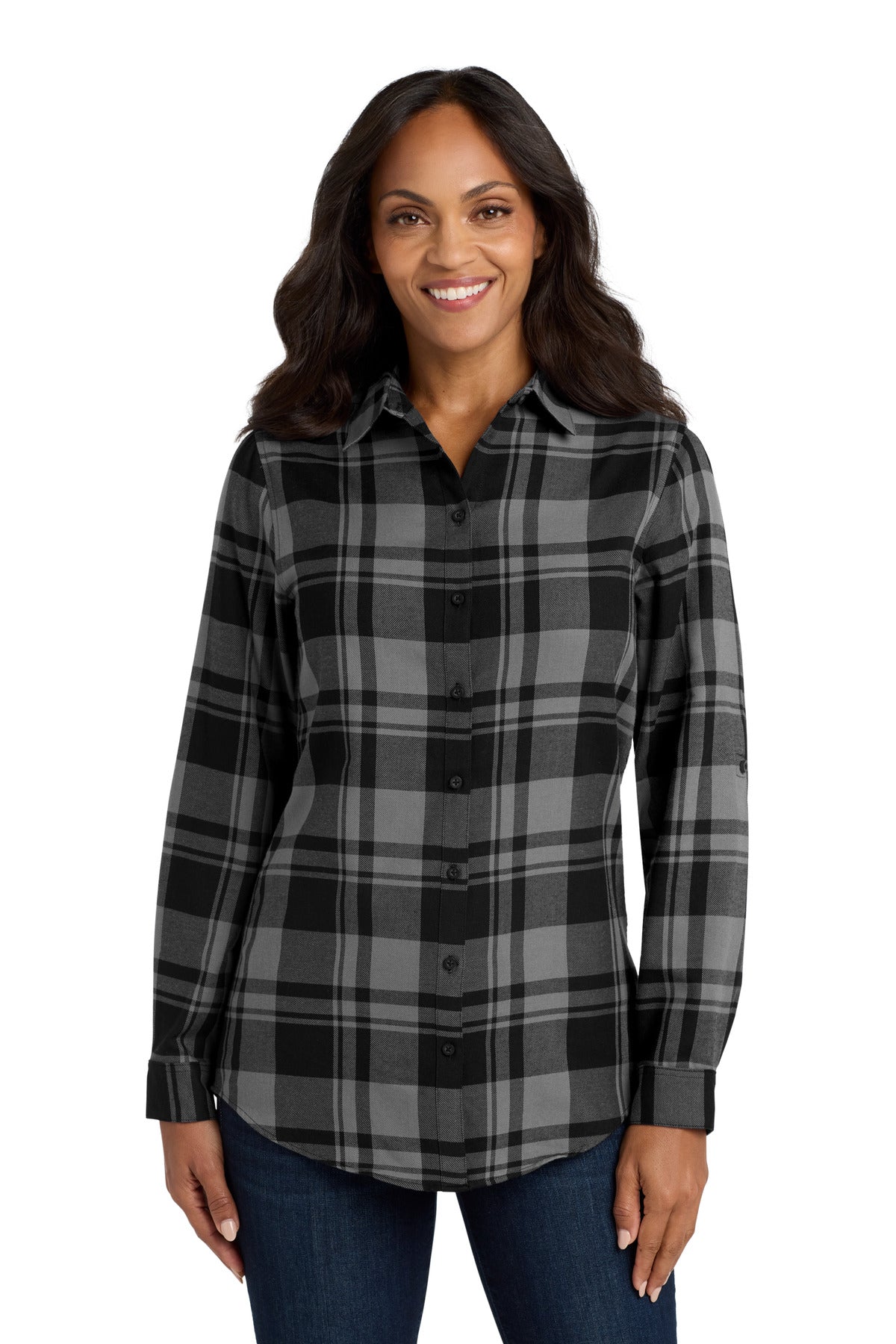 Port AuthorityÂ® Women's Plaid Flannel Tunic . LW668