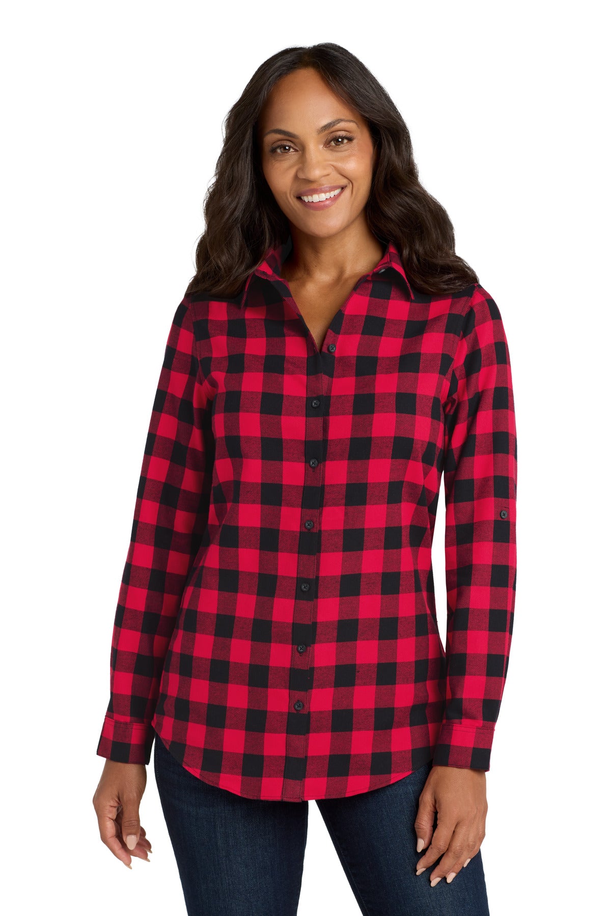 Port AuthorityÂ® Women's Plaid Flannel Tunic . LW668