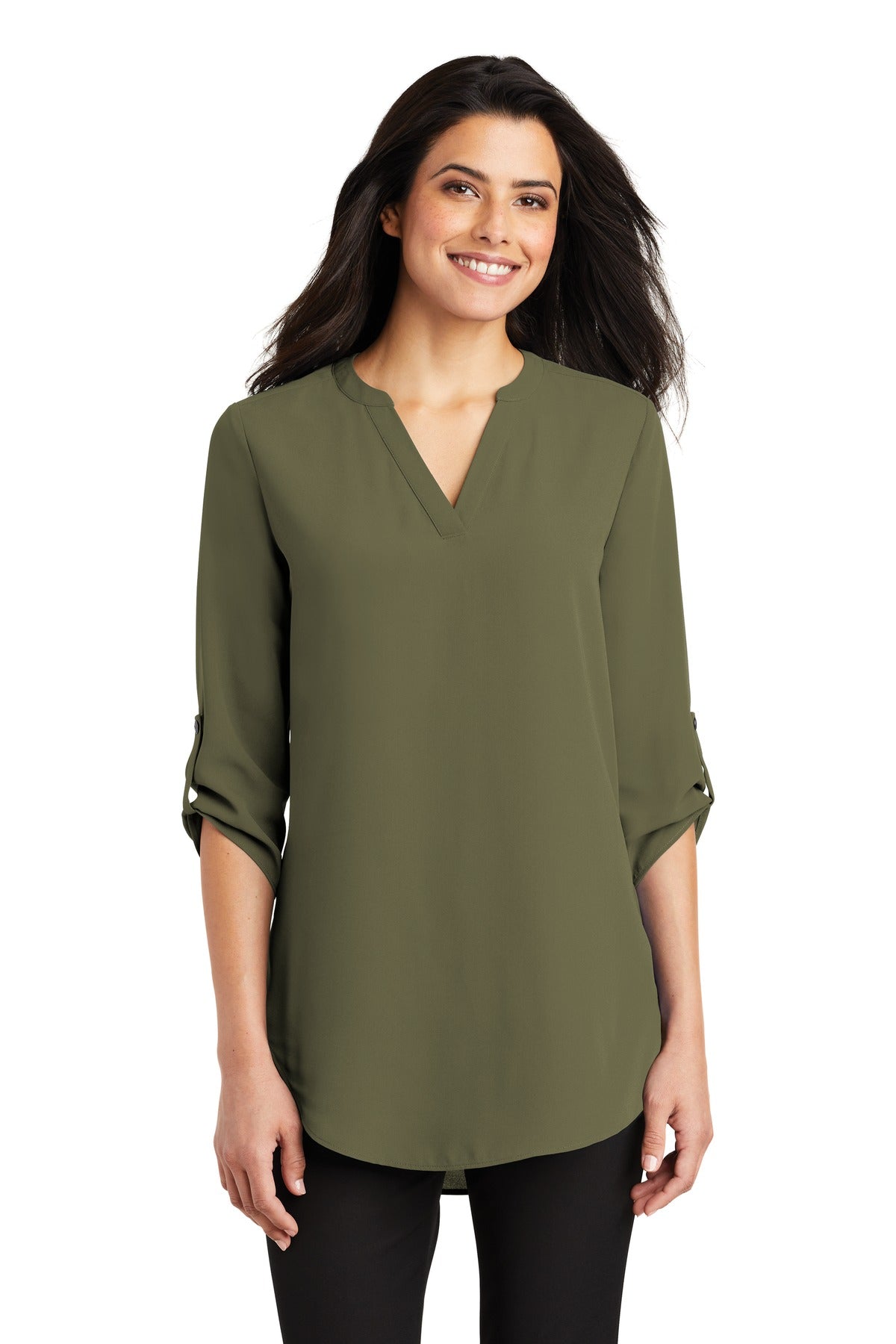 Port AuthorityÂ® Women's 3/4-Sleeve Tunic Blouse. LW701